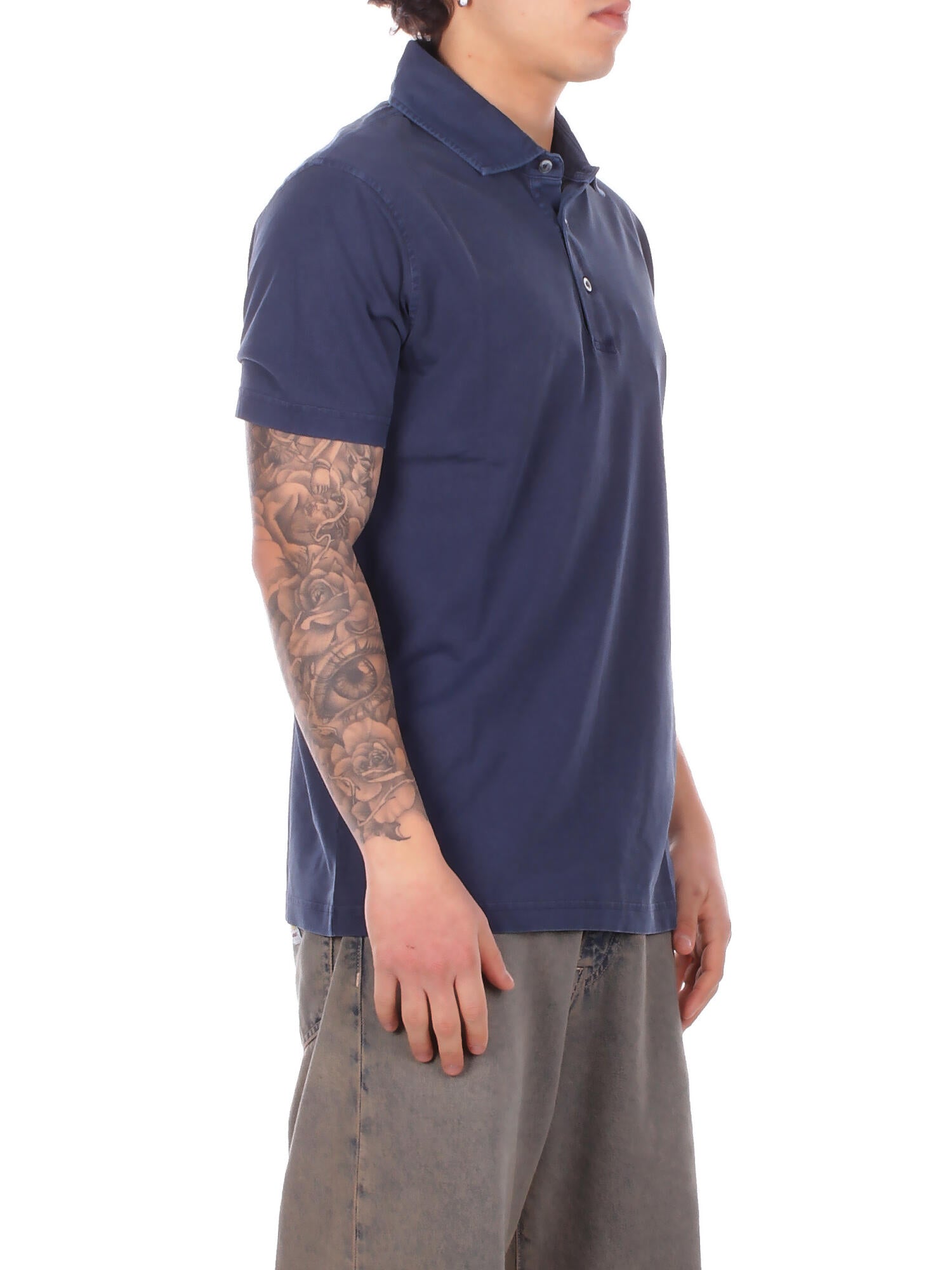 FAY Uomo Polo NPMB252143 TUY1U811 Polo fay jersey fros embroider Baltic