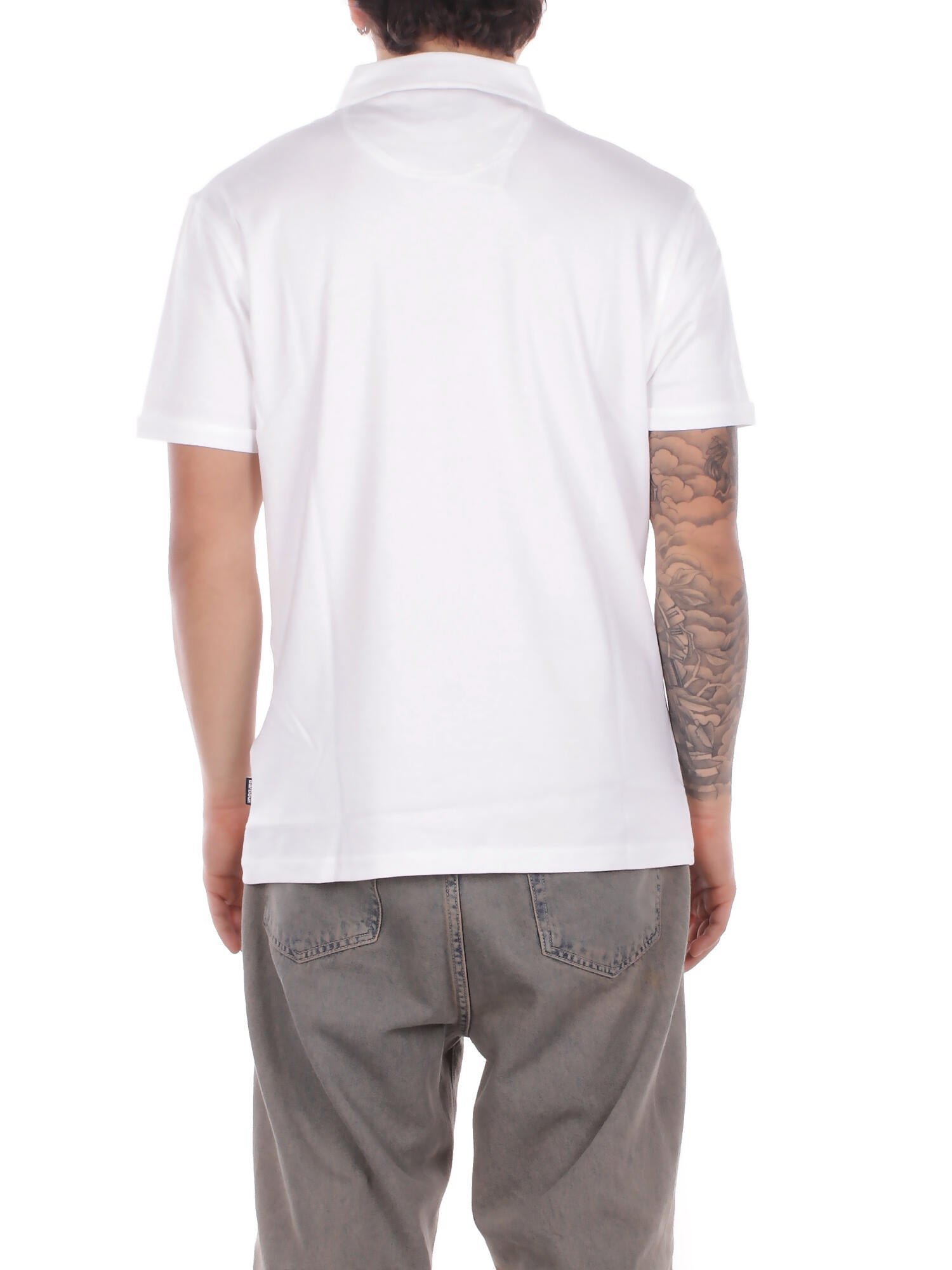 BARBOUR Uomo Polo MML1496 WH11 Premium corpatch tailored polo White