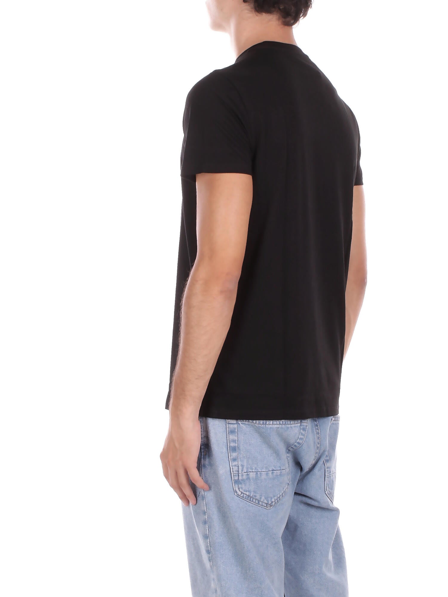 LACOSTE Uomo T-shirt TH6709 031 Tee shirt Nero