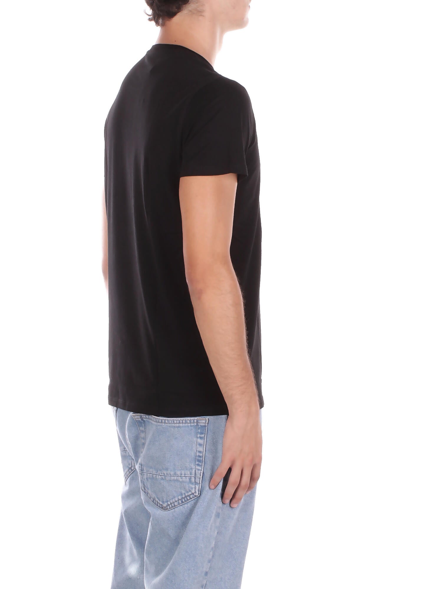 LACOSTE Uomo T-shirt TH6709 031 Tee shirt Nero