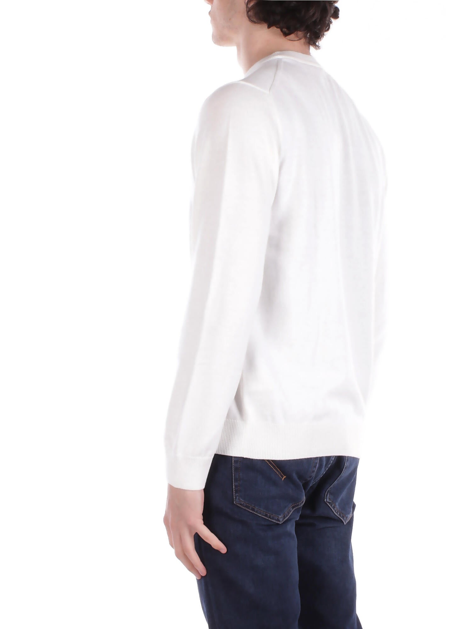 LACOSTE Uomo Maglia AH0128 70V Pullover Farina