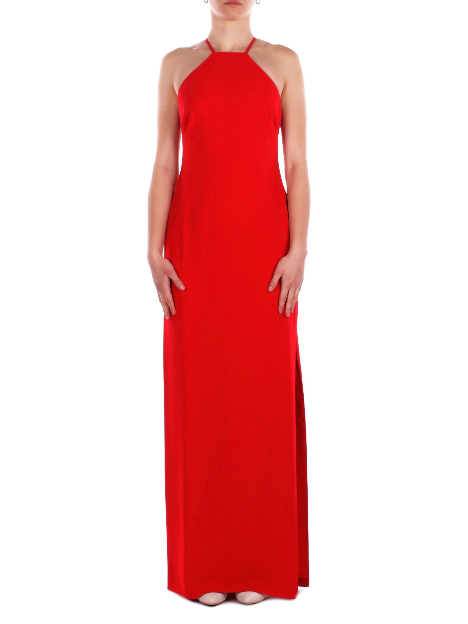 RALPH LAUREN Donna Abito 253P10146 001 Woven gown dresses red