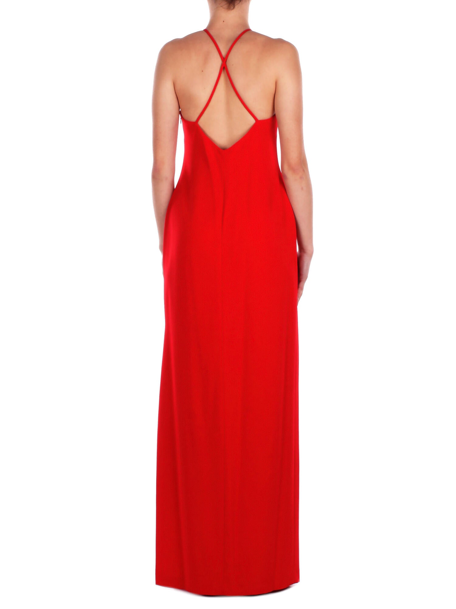 RALPH LAUREN Donna Abito 253P10146 001 Woven gown dresses red