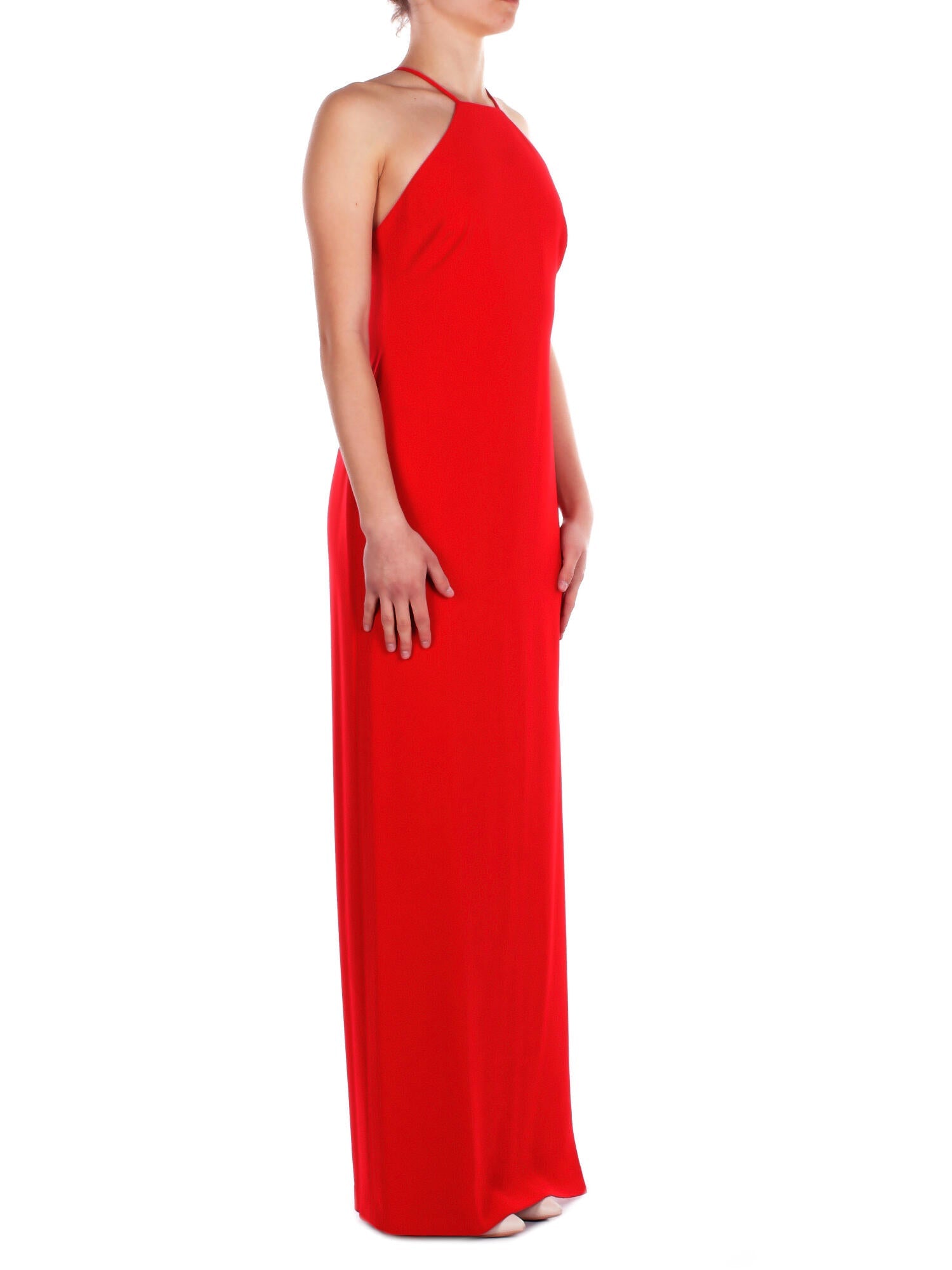 RALPH LAUREN Donna Abito 253P10146 001 Woven gown dresses red