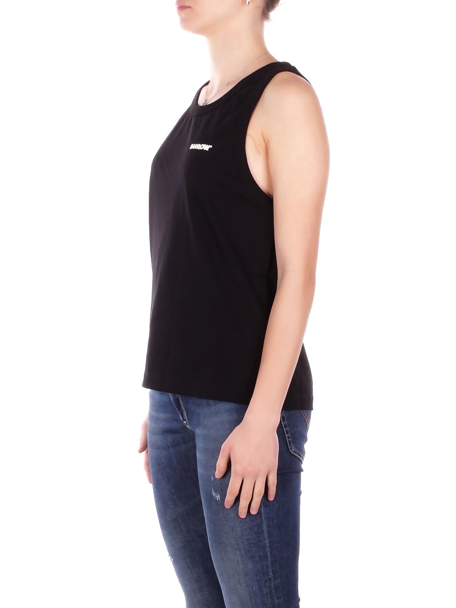 BARROW Unisex Canotta S6BWUATA008 110 Jersey tank top Nero