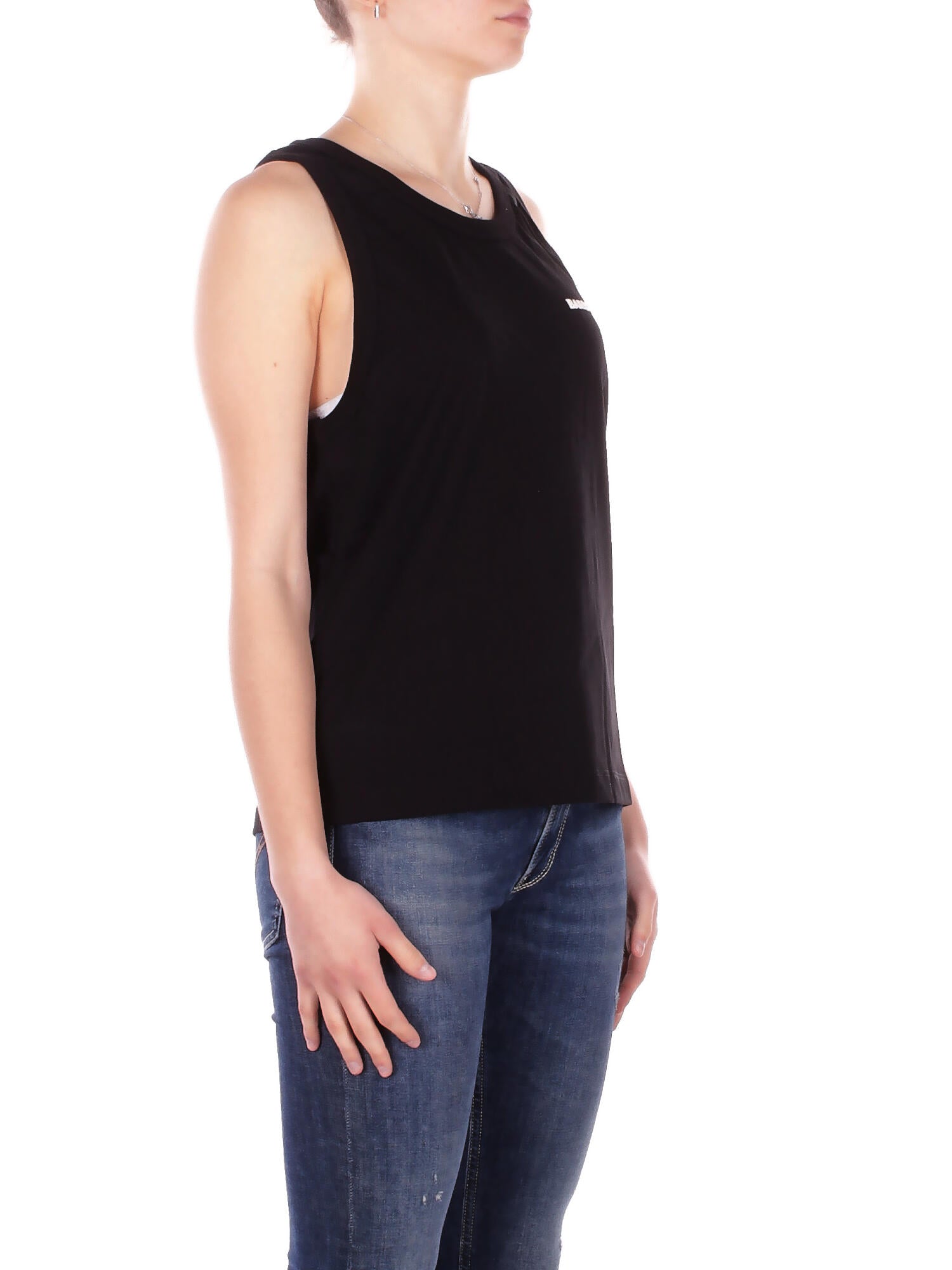 BARROW Unisex Canotta S6BWUATA008 110 Jersey tank top Nero