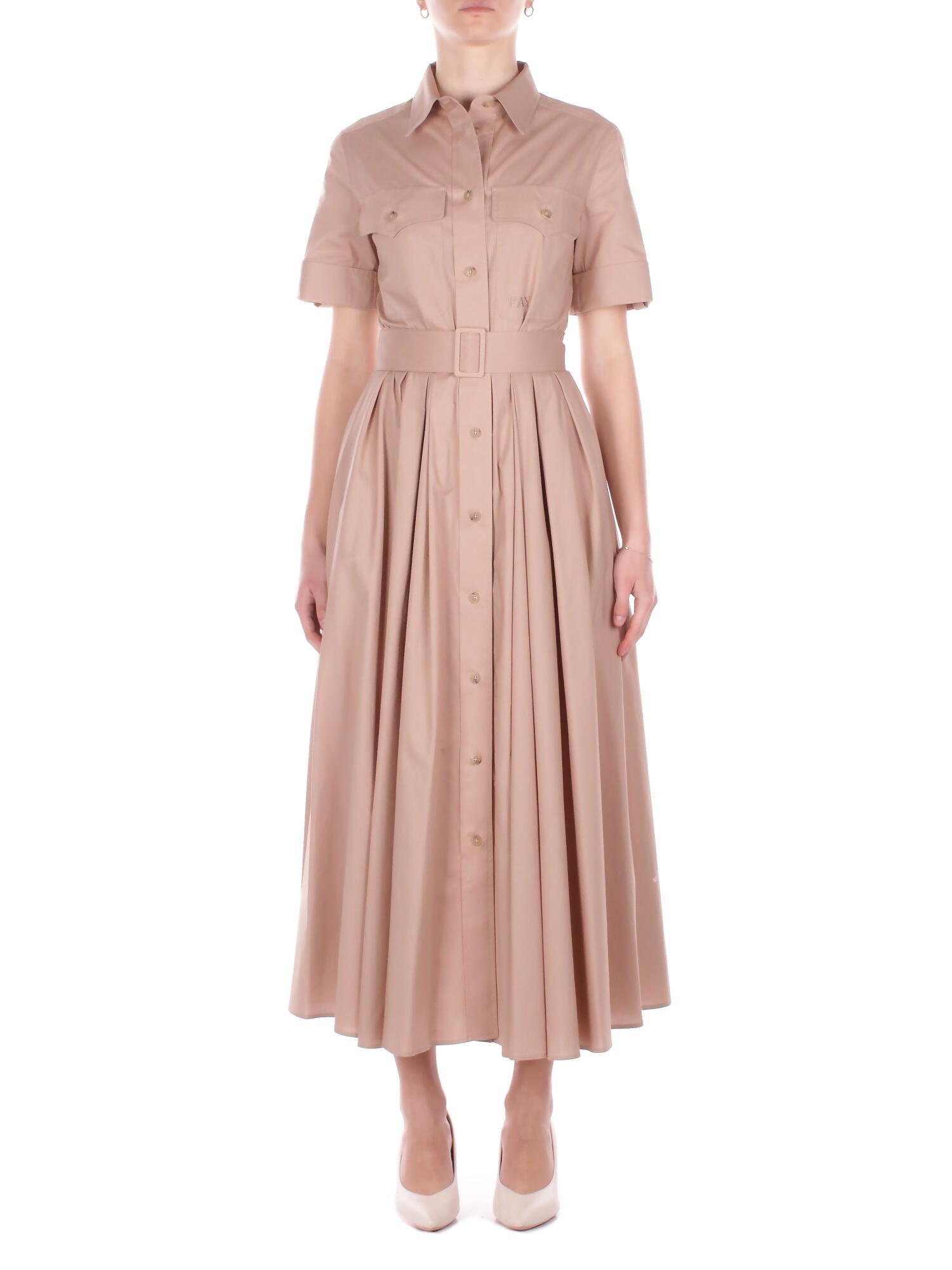 FAY Donna Abito N8WE352603 SZDHC603 Chemisier m\c Beige scuro