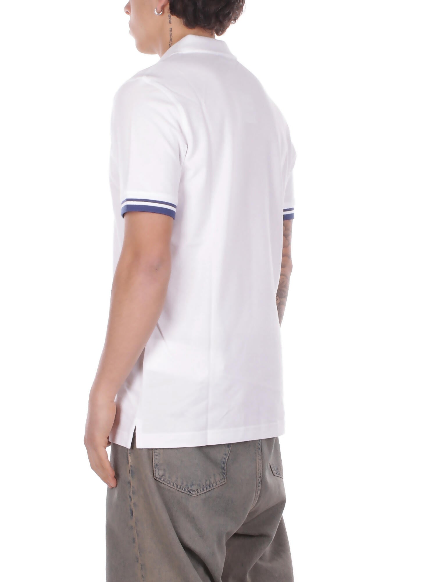 FAY Uomo Polo NPMB252141 STDWB001 Polo senza bot piquet str Bianco