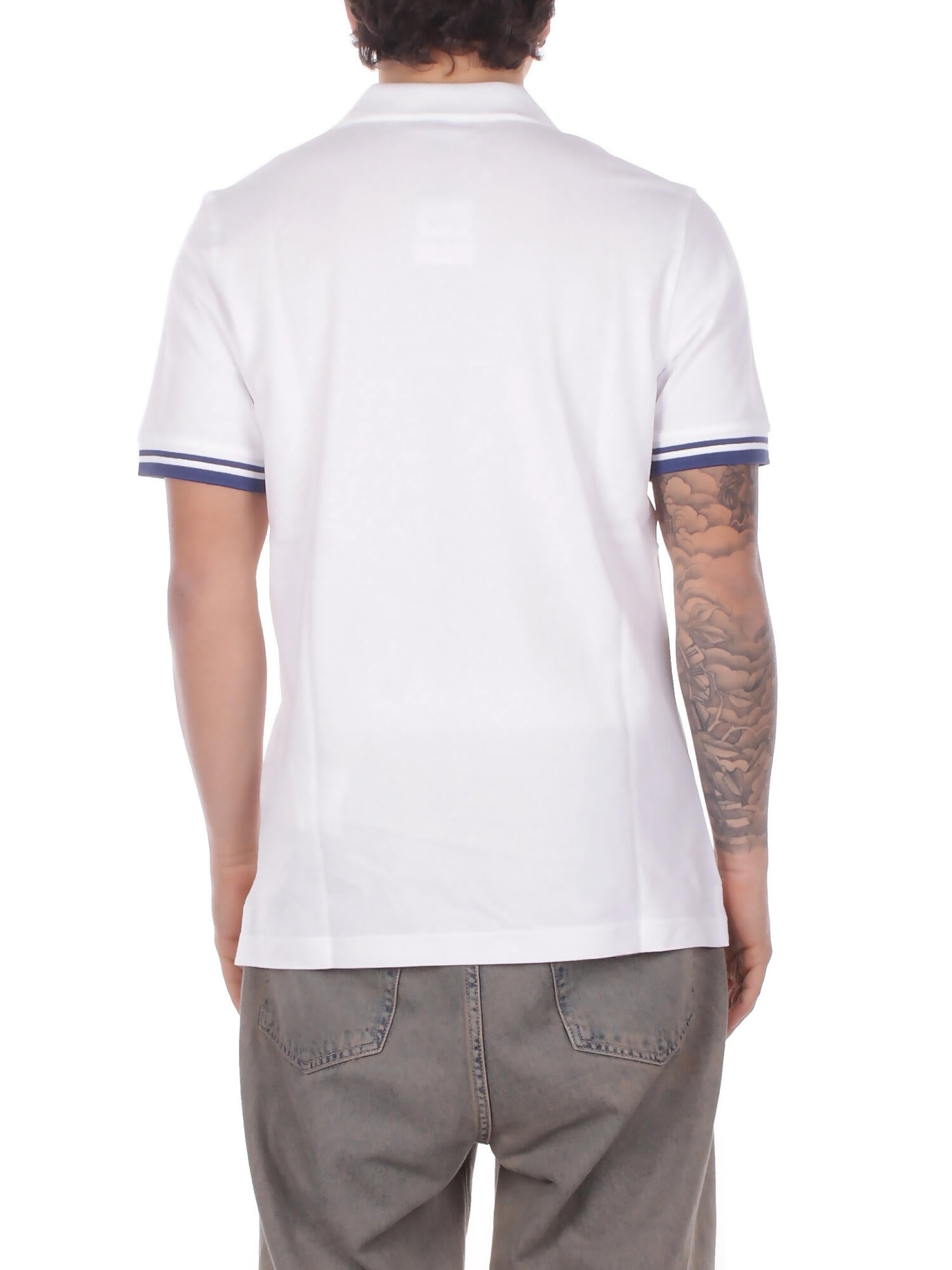 FAY Uomo Polo NPMB252141 STDWB001 Polo senza bot piquet str Bianco