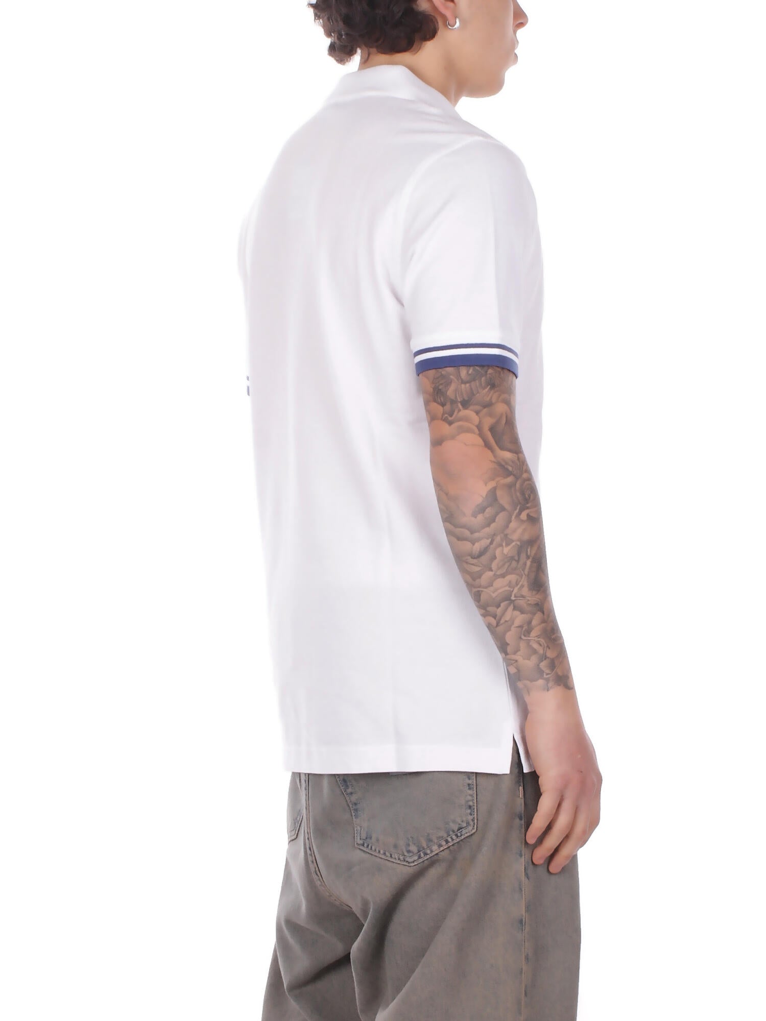 FAY Uomo Polo NPMB252141 STDWB001 Polo senza bot piquet str Bianco
