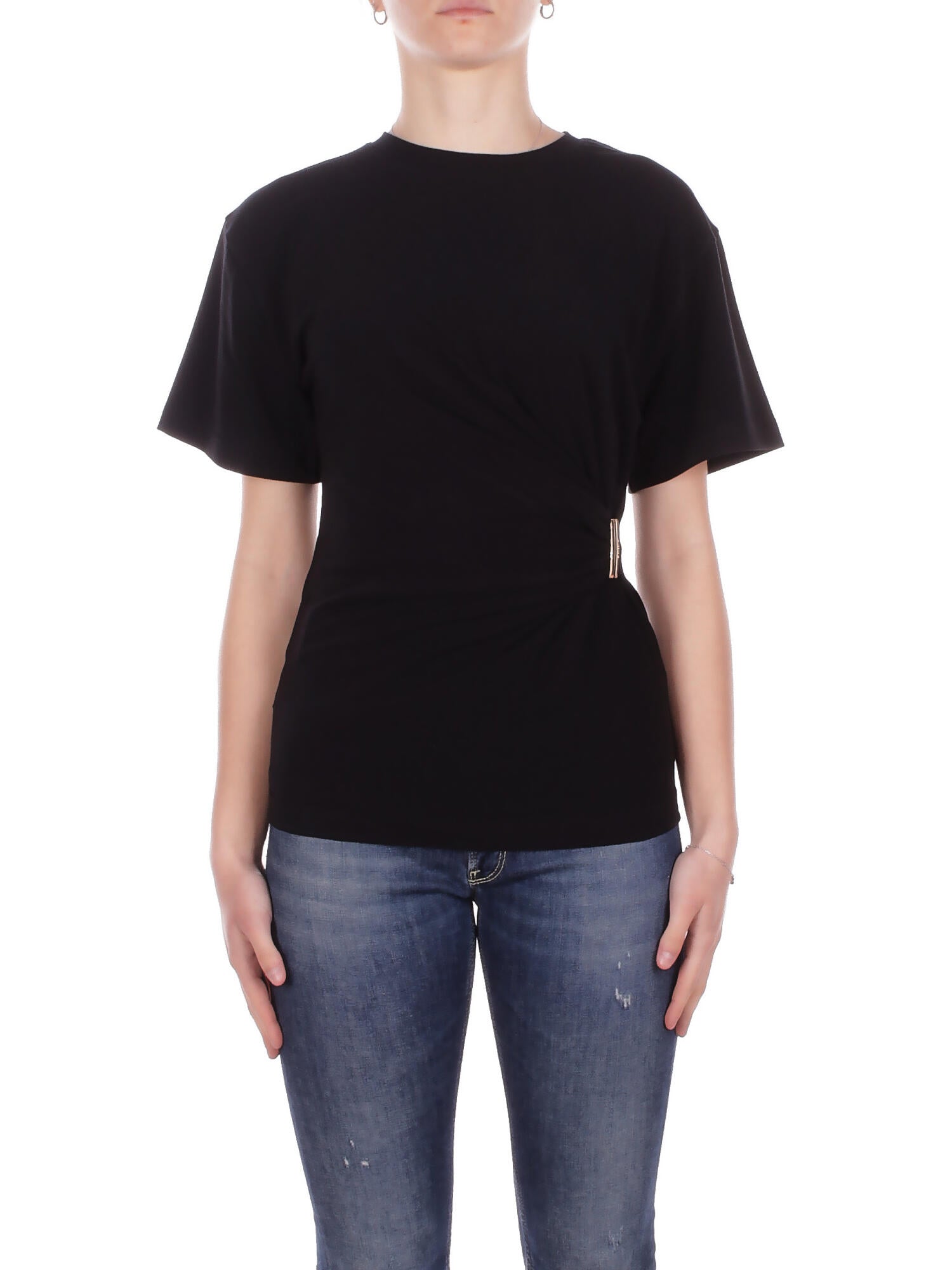 PINKO Donna Maglia 106455A35D Z99 Mary maglia jersey cotone Nero