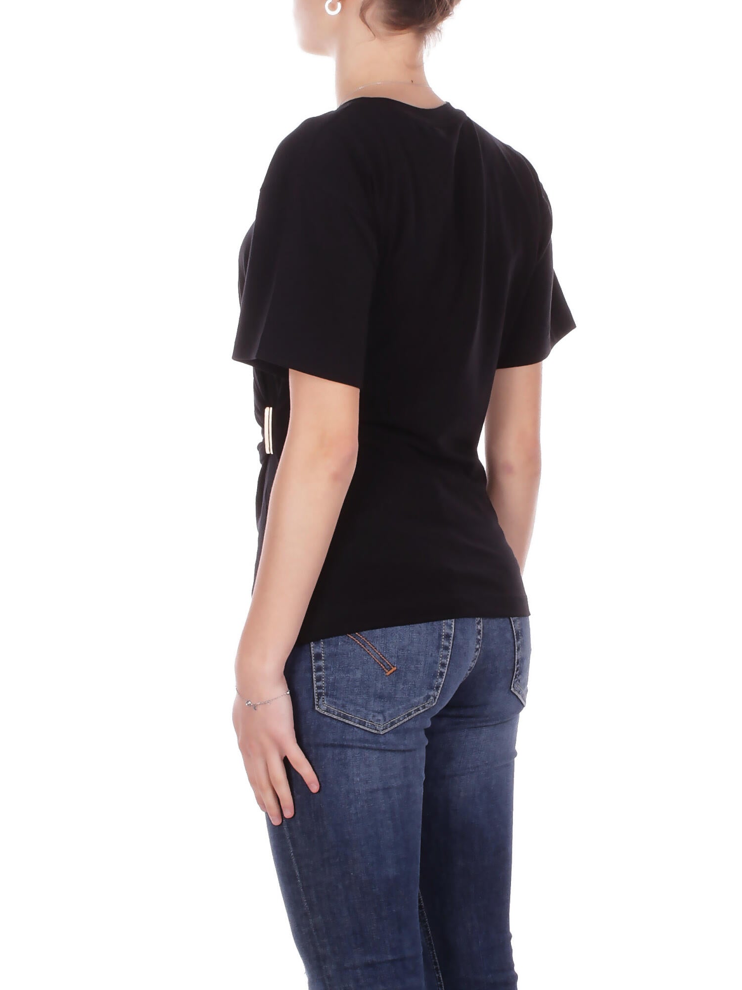 PINKO Donna Maglia 106455A35D Z99 Mary maglia jersey cotone Nero