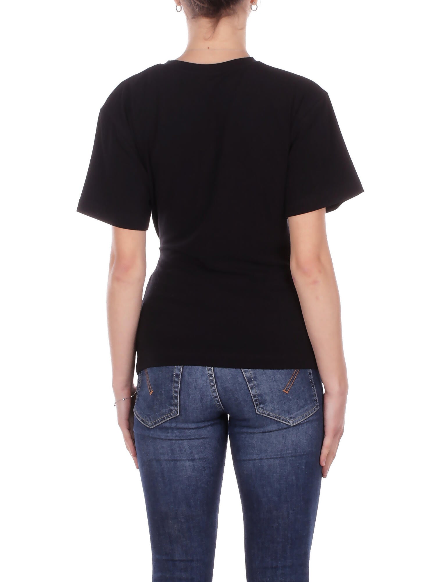 PINKO Donna Maglia 106455A35D Z99 Mary maglia jersey cotone Nero
