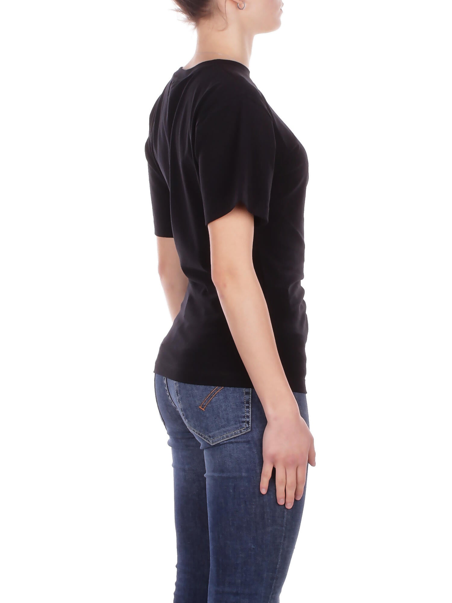 PINKO Donna Maglia 106455A35D Z99 Mary maglia jersey cotone Nero