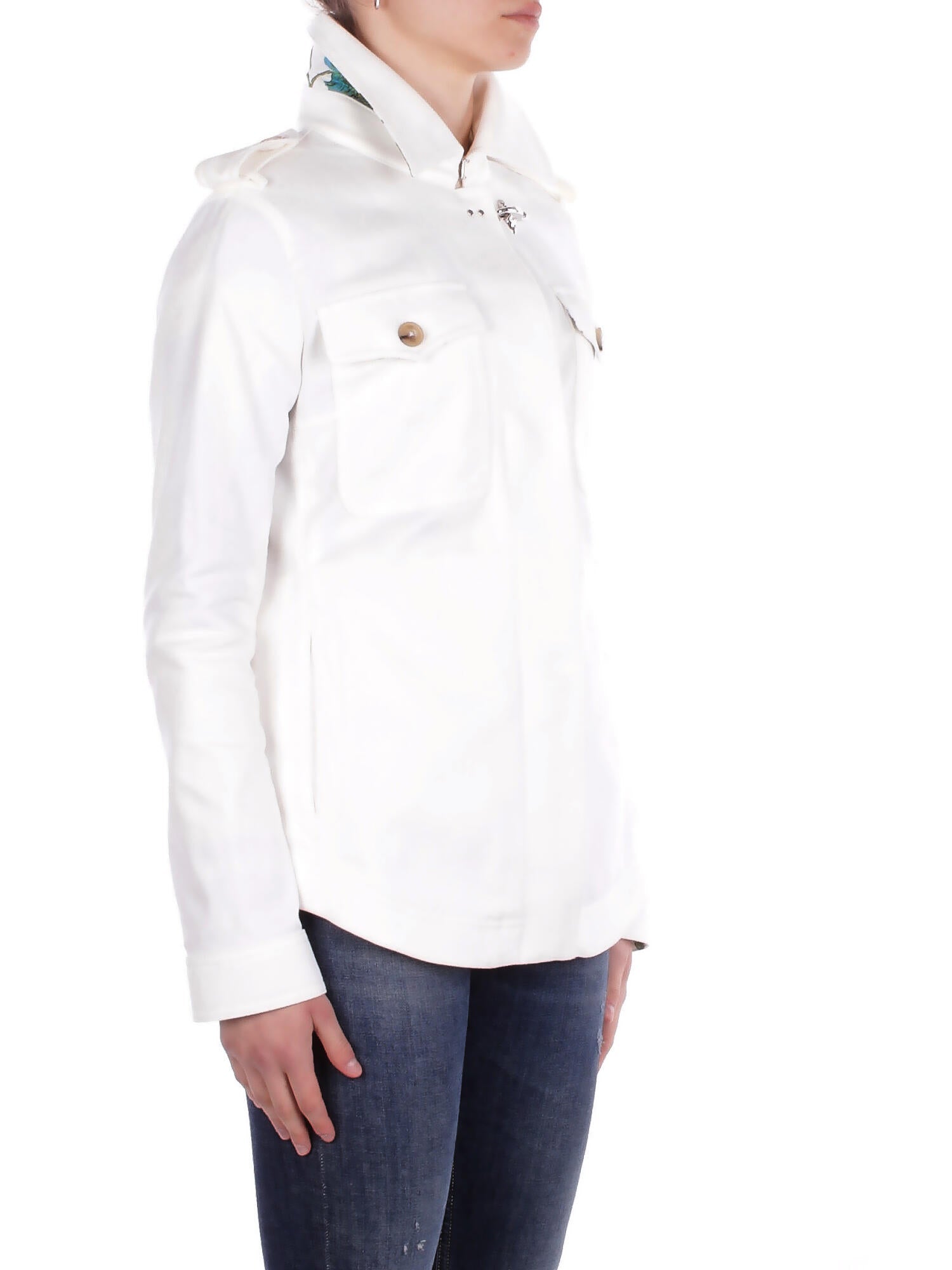 FAY Donna Giacca NAW0452317 SYCZB004 Shirt jkt con gancio Neve
