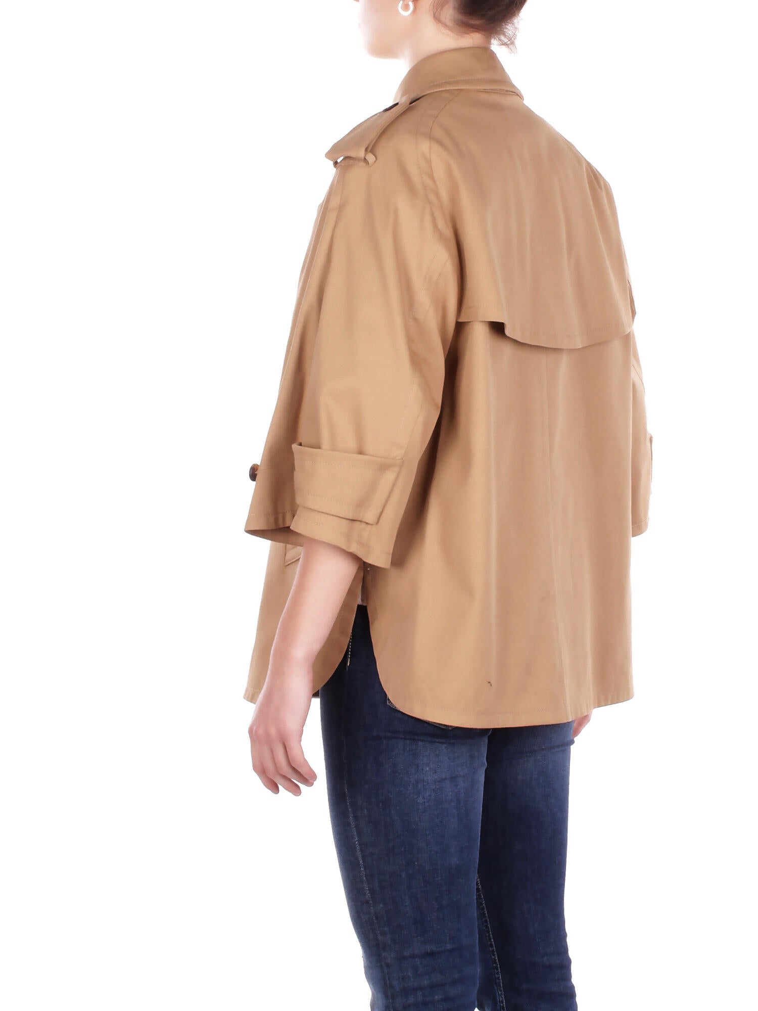 FAY Donna Giubbotto NAW1352331 SYCZC813 Caban trench mc + ricamo Cammello