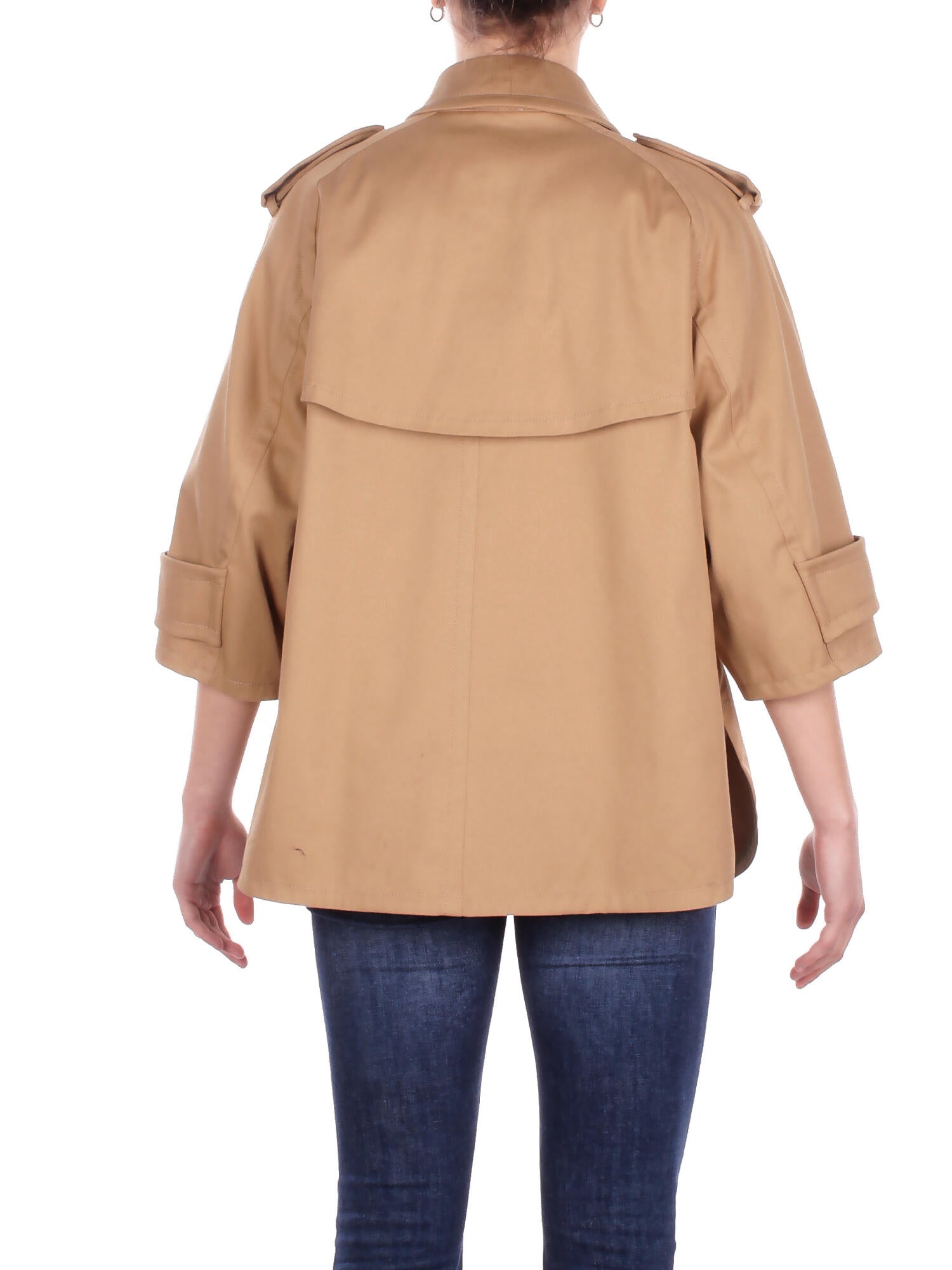 FAY Donna Giubbotto NAW1352331 SYCZC813 Caban trench mc + ricamo Cammello