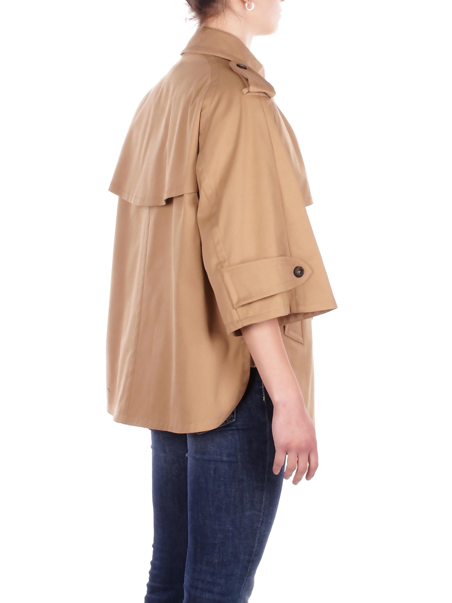 FAY Donna Giubbotto NAW1352331 SYCZC813 Caban trench mc + ricamo Cammello