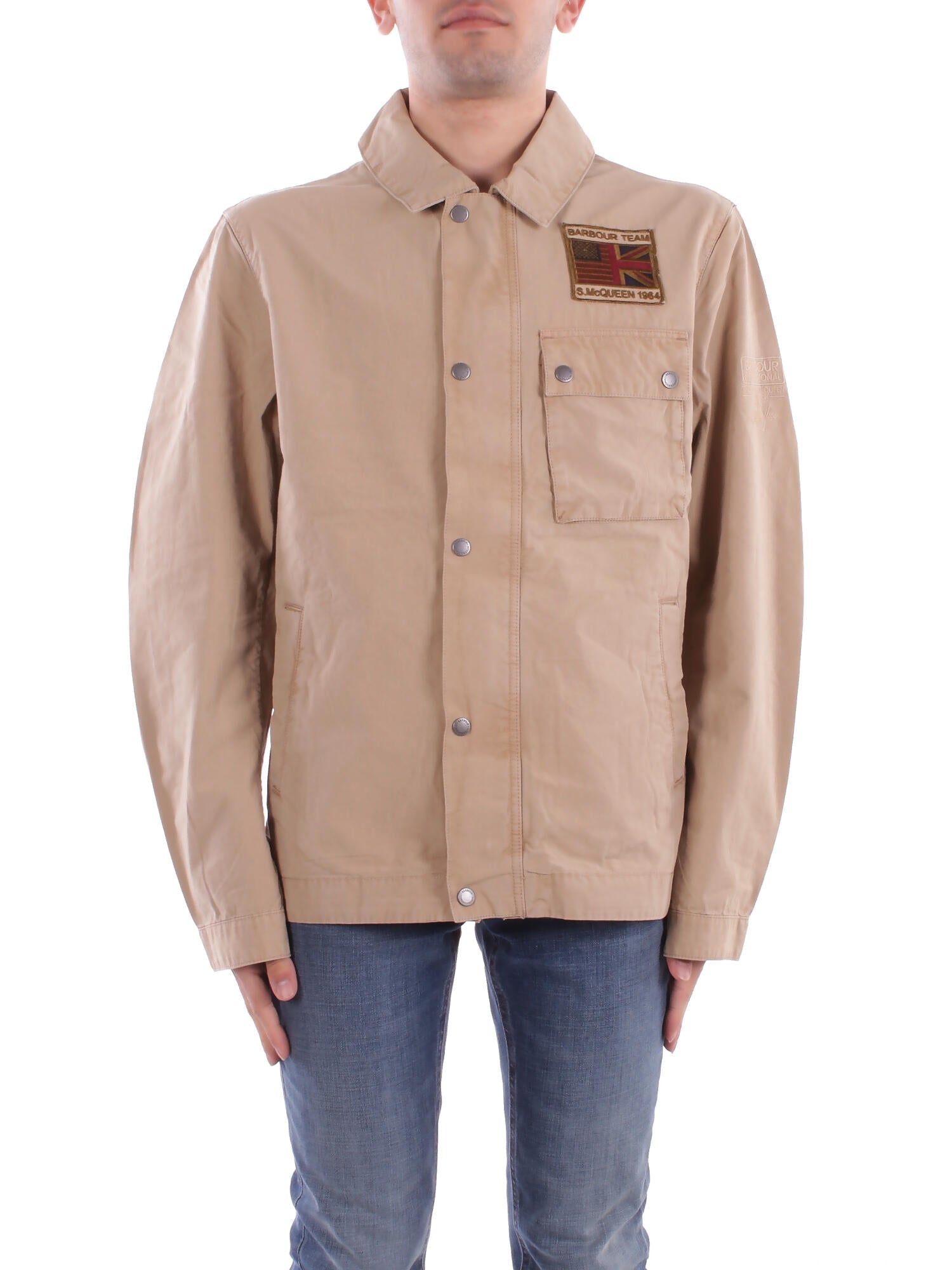 BARBOUR Uomo Giubbotto MCA0976 BE51 Workers casual outerwear Beige