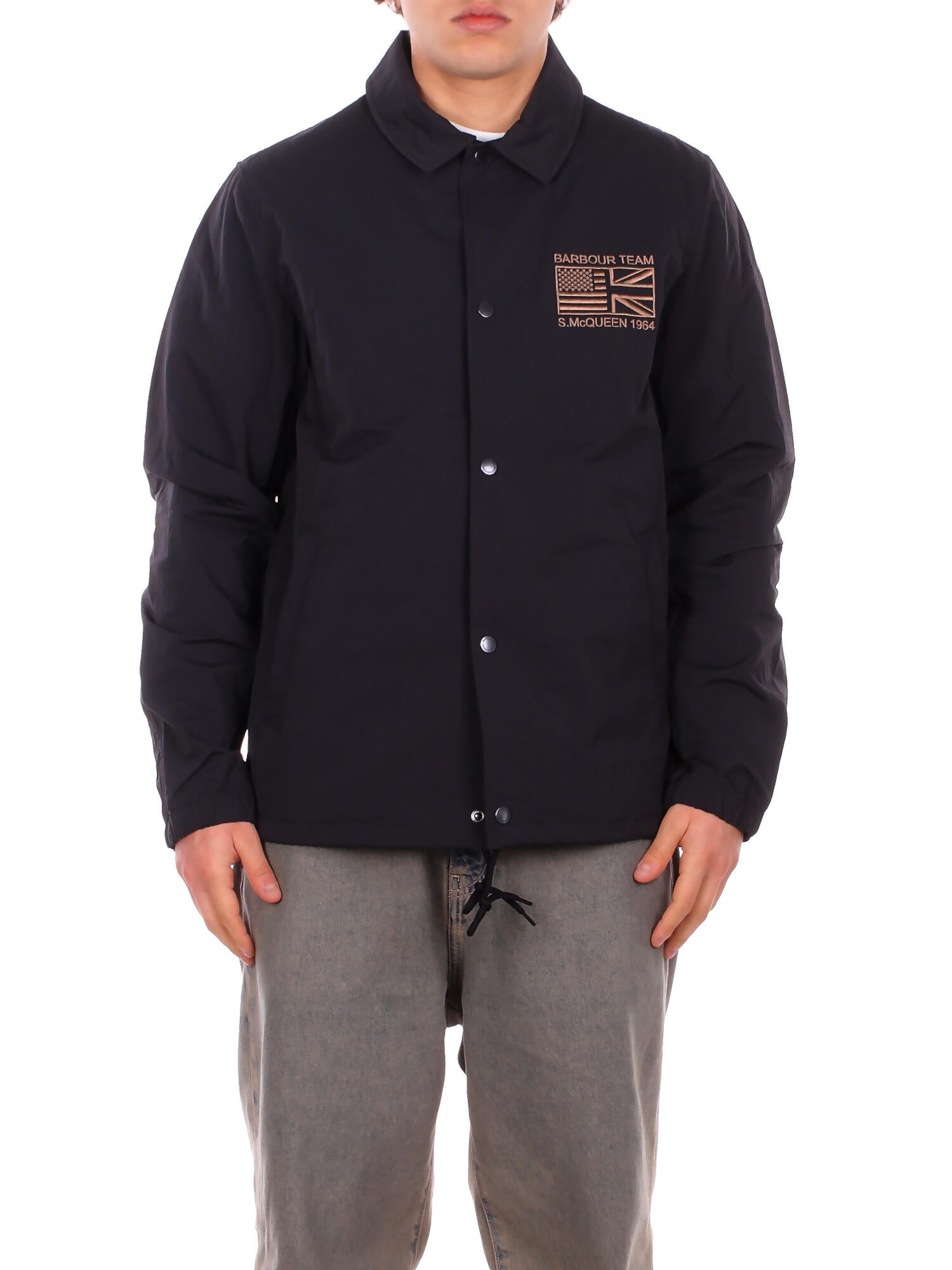 BARBOUR Uomo Giubbotto MCA1101 BK11 Coach jacket casual outerwear Black