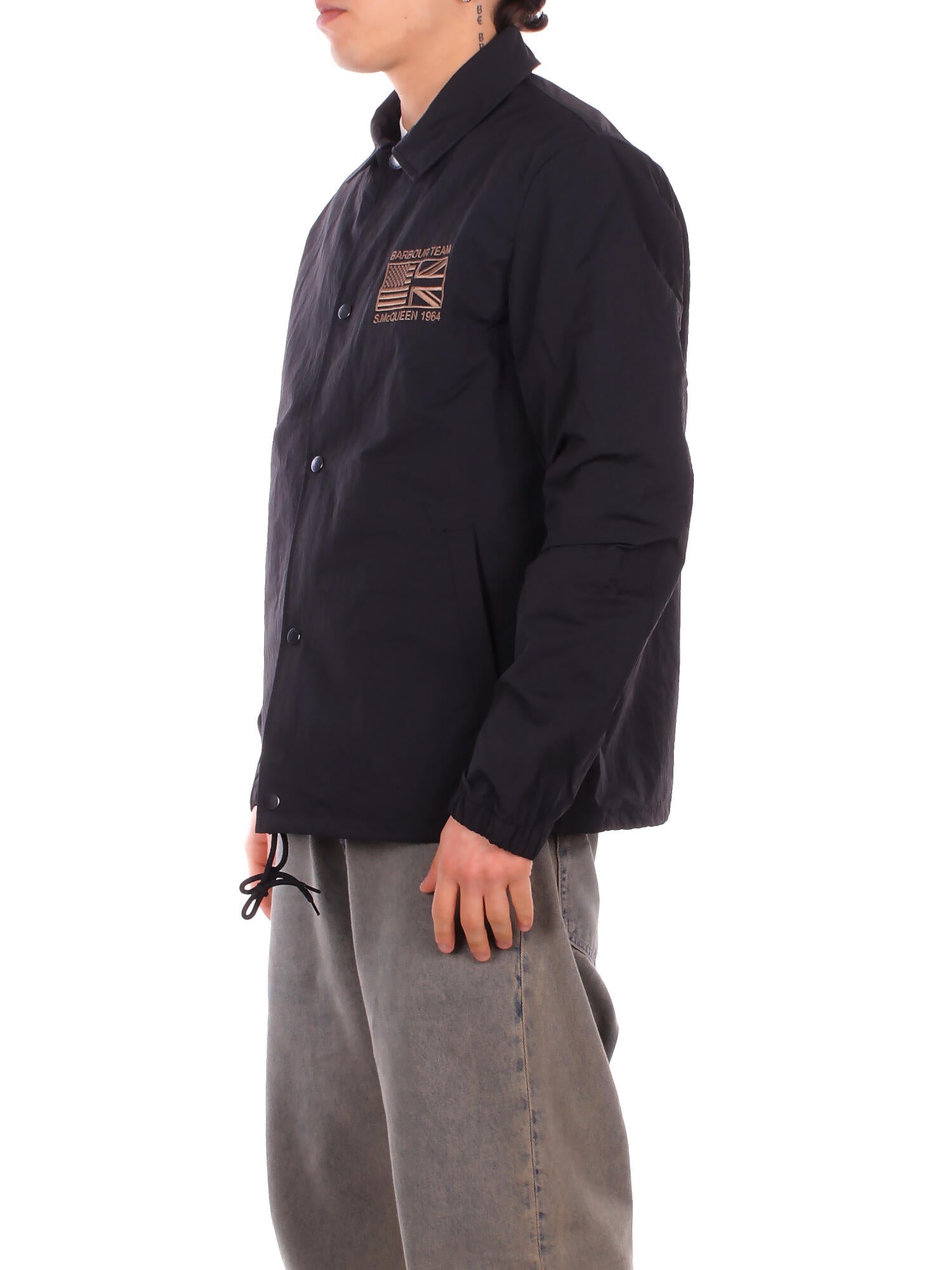 BARBOUR Uomo Giubbotto MCA1101 BK11 Coach jacket casual outerwear Black