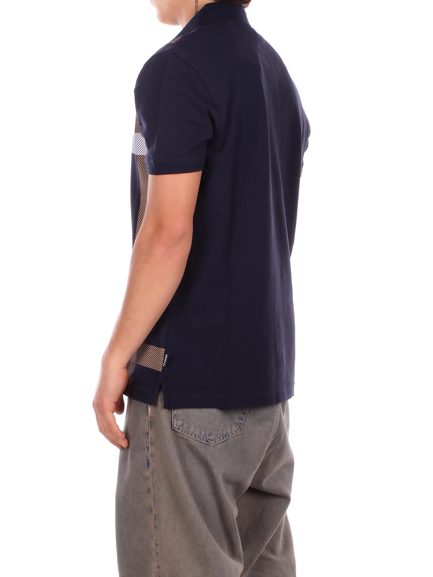 BARBOUR Uomo Polo MML1117 NY94 Blaine polo midlayers Blu verde