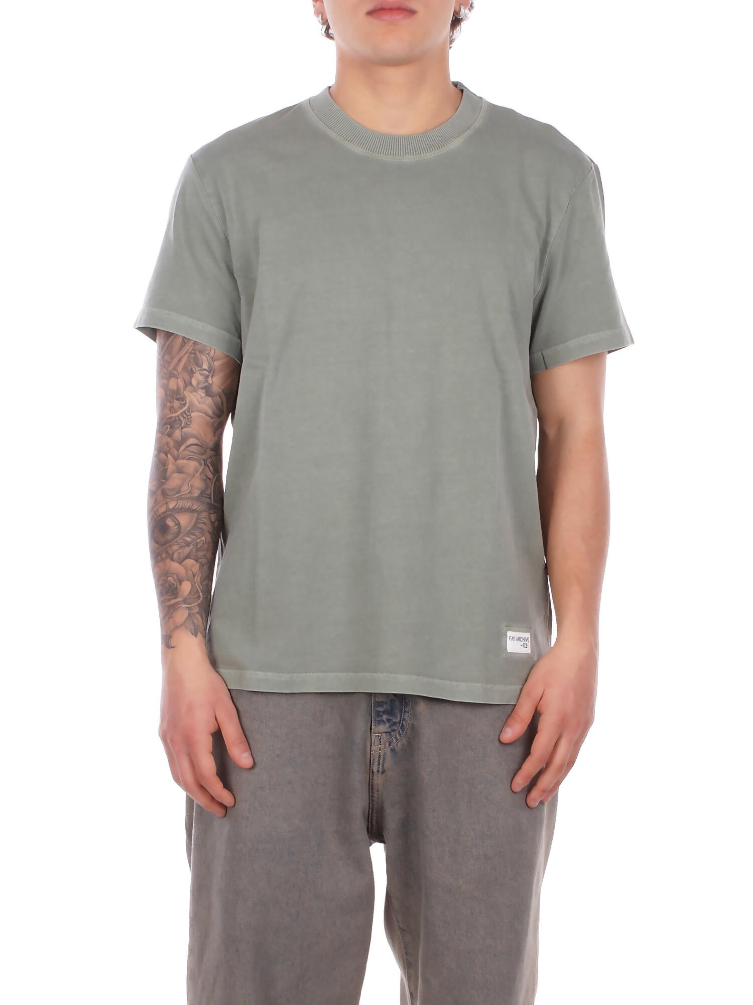 FAY Uomo T-shirt MPMB352119 TZGDV408 T-shirt archive Kiwi