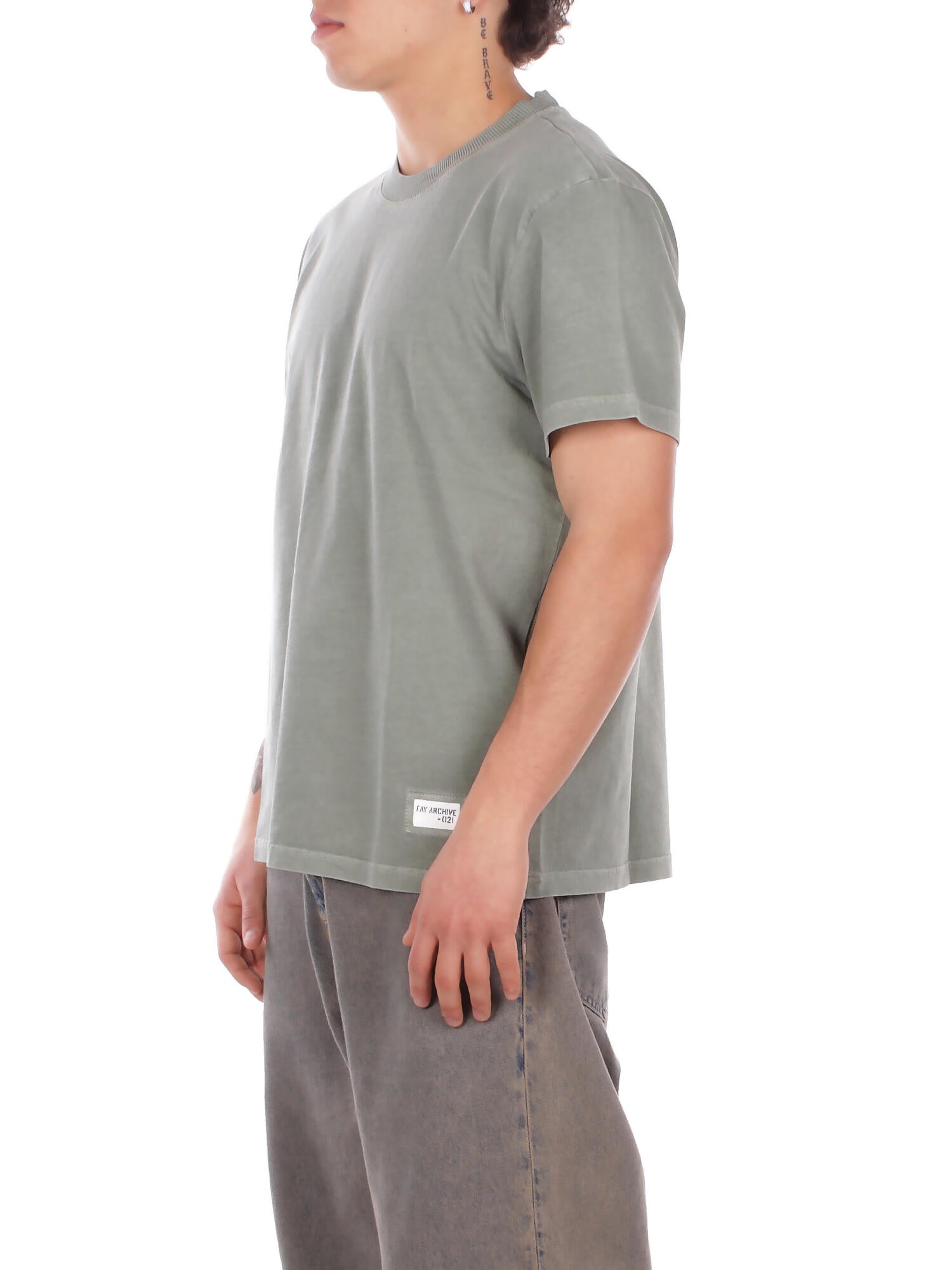 FAY Uomo T-shirt MPMB352119 TZGDV408 T-shirt archive Kiwi