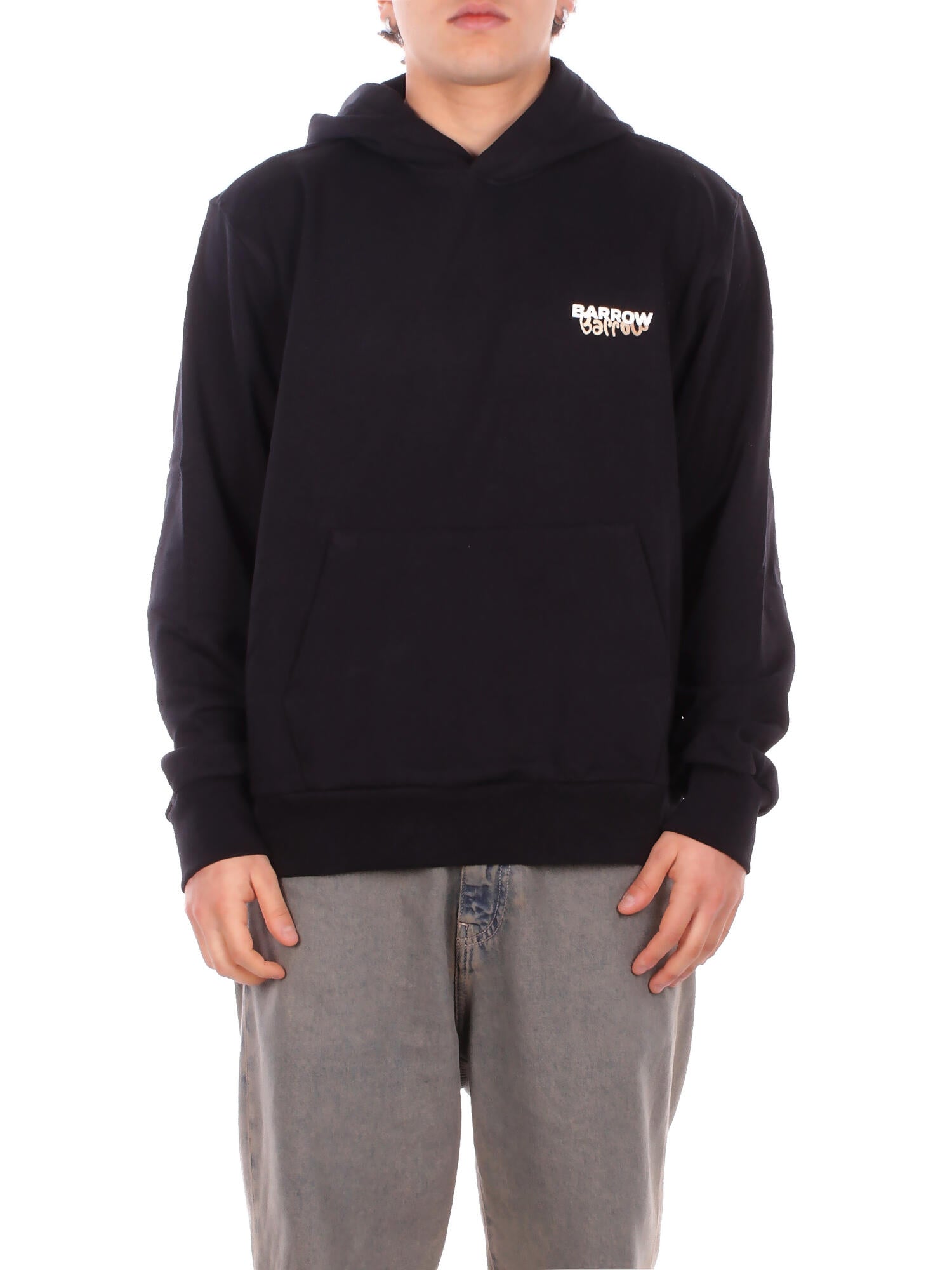 BARROW Unisex Felpa S6BWUAHS075 110 Hoodie Nero
