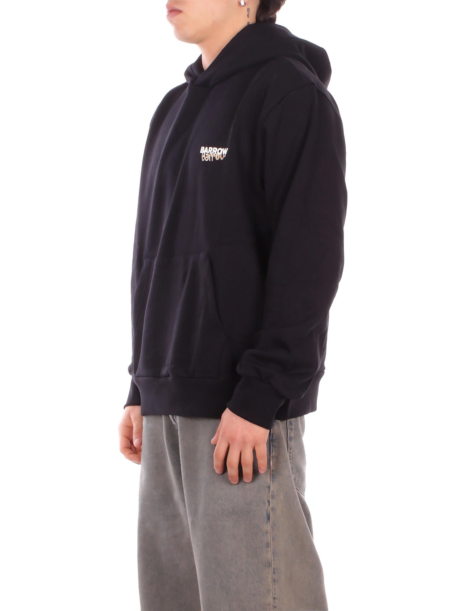 BARROW Unisex Felpa S6BWUAHS075 110 Hoodie Nero
