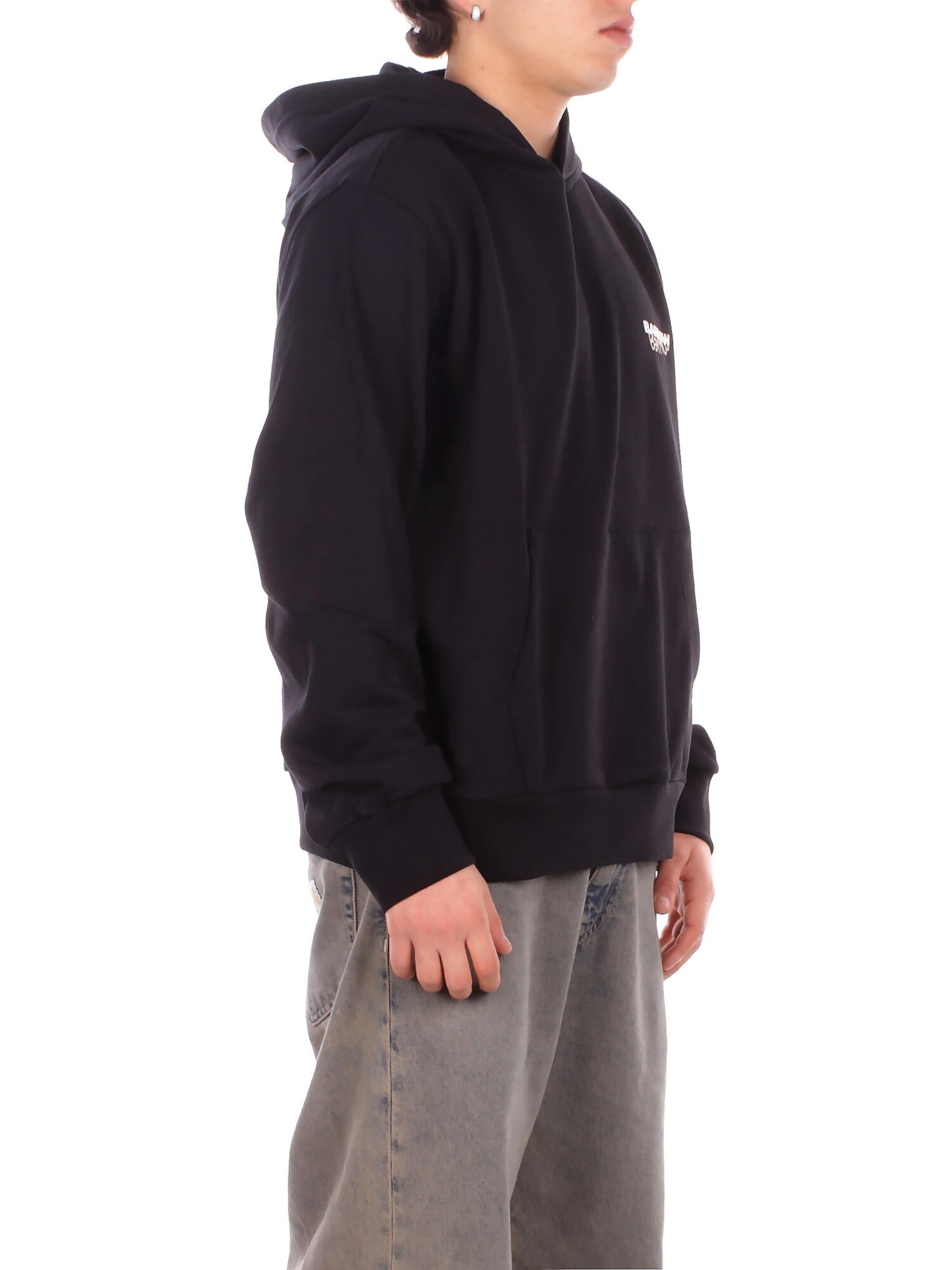 BARROW Unisex Felpa S6BWUAHS075 110 Hoodie Nero