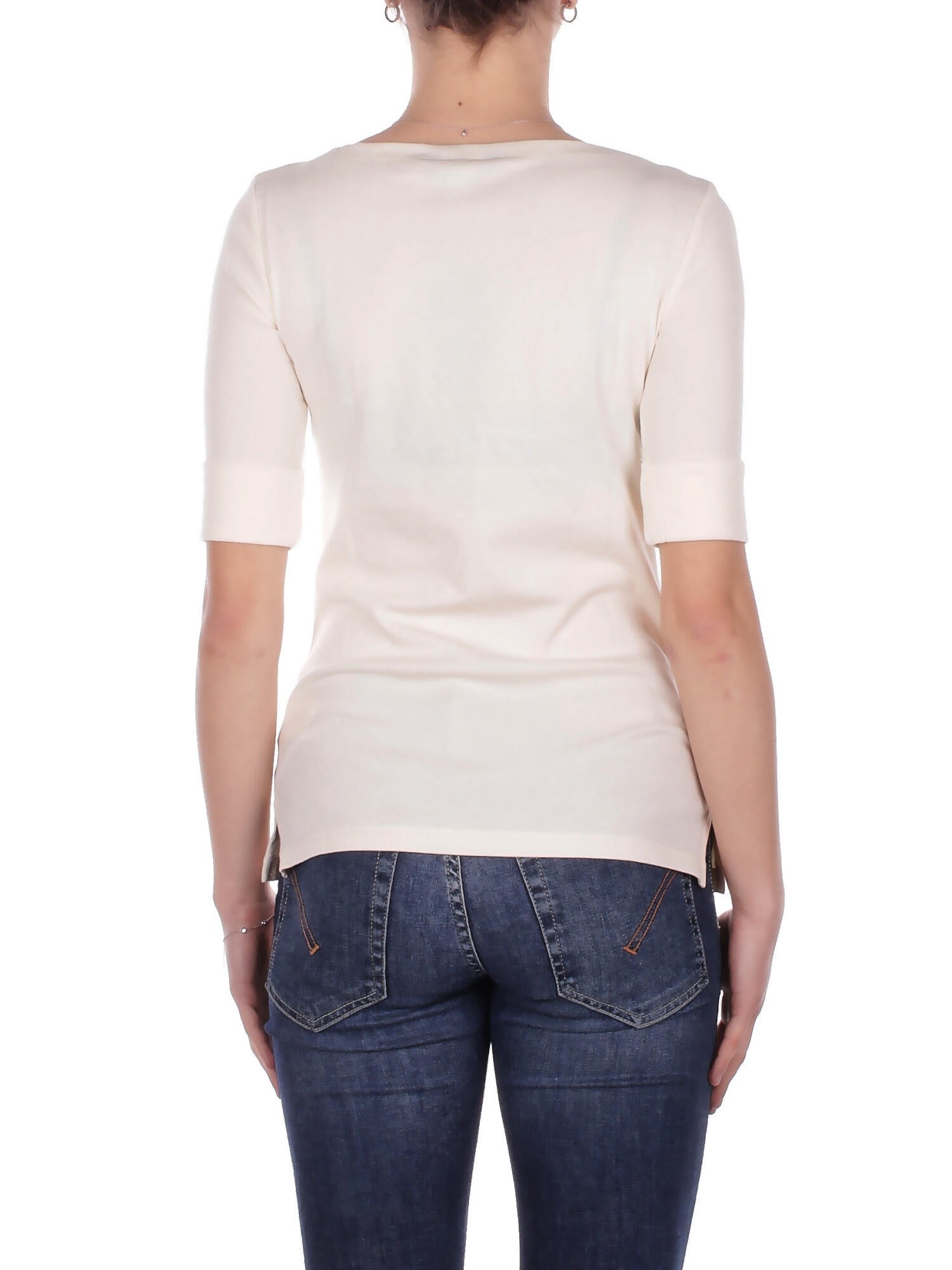 RALPH LAUREN Donna Maglia 200654963 036 Judy elbow sleeve knit Crema