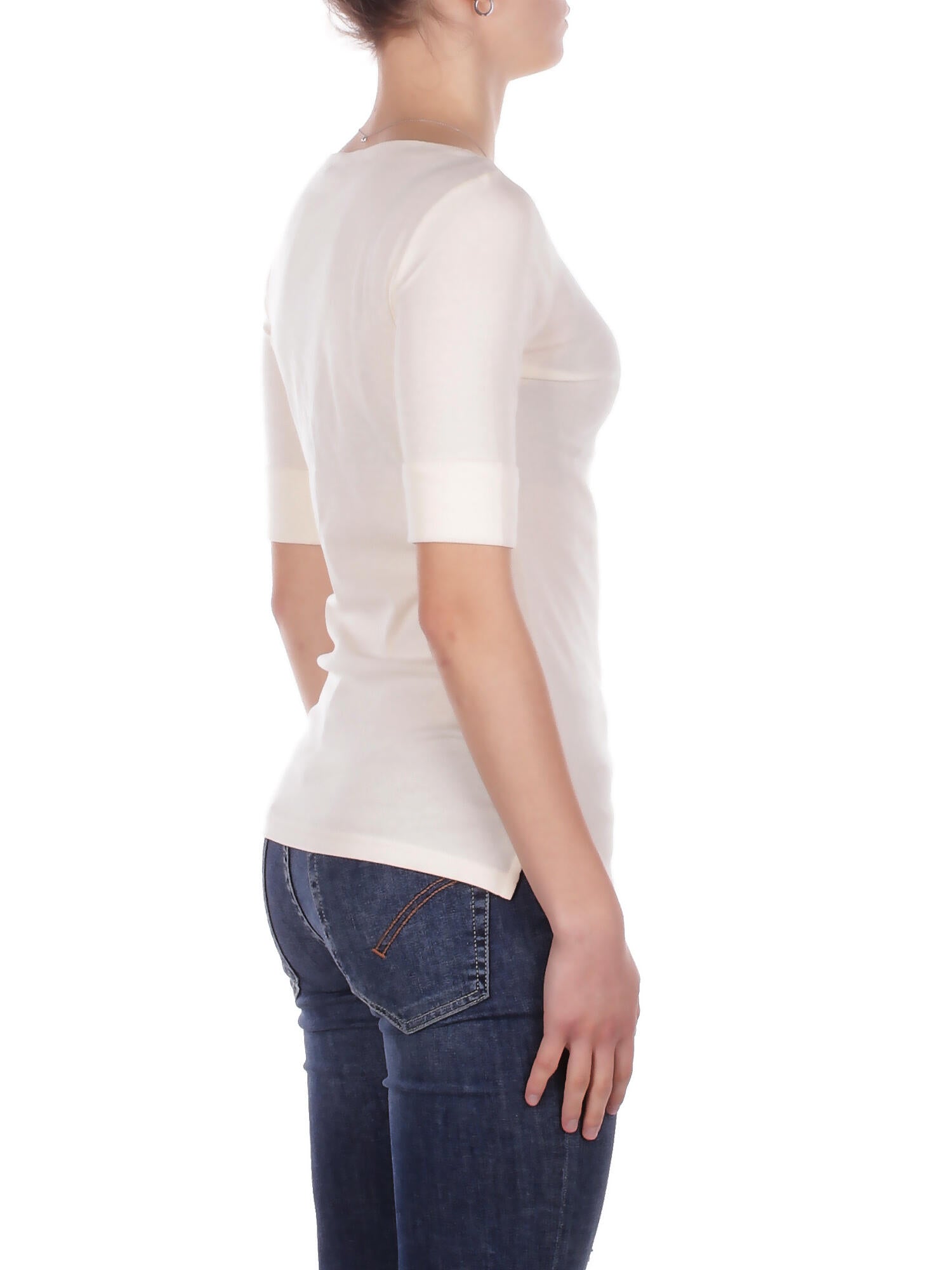 RALPH LAUREN Donna Maglia 200654963 036 Judy elbow sleeve knit Crema
