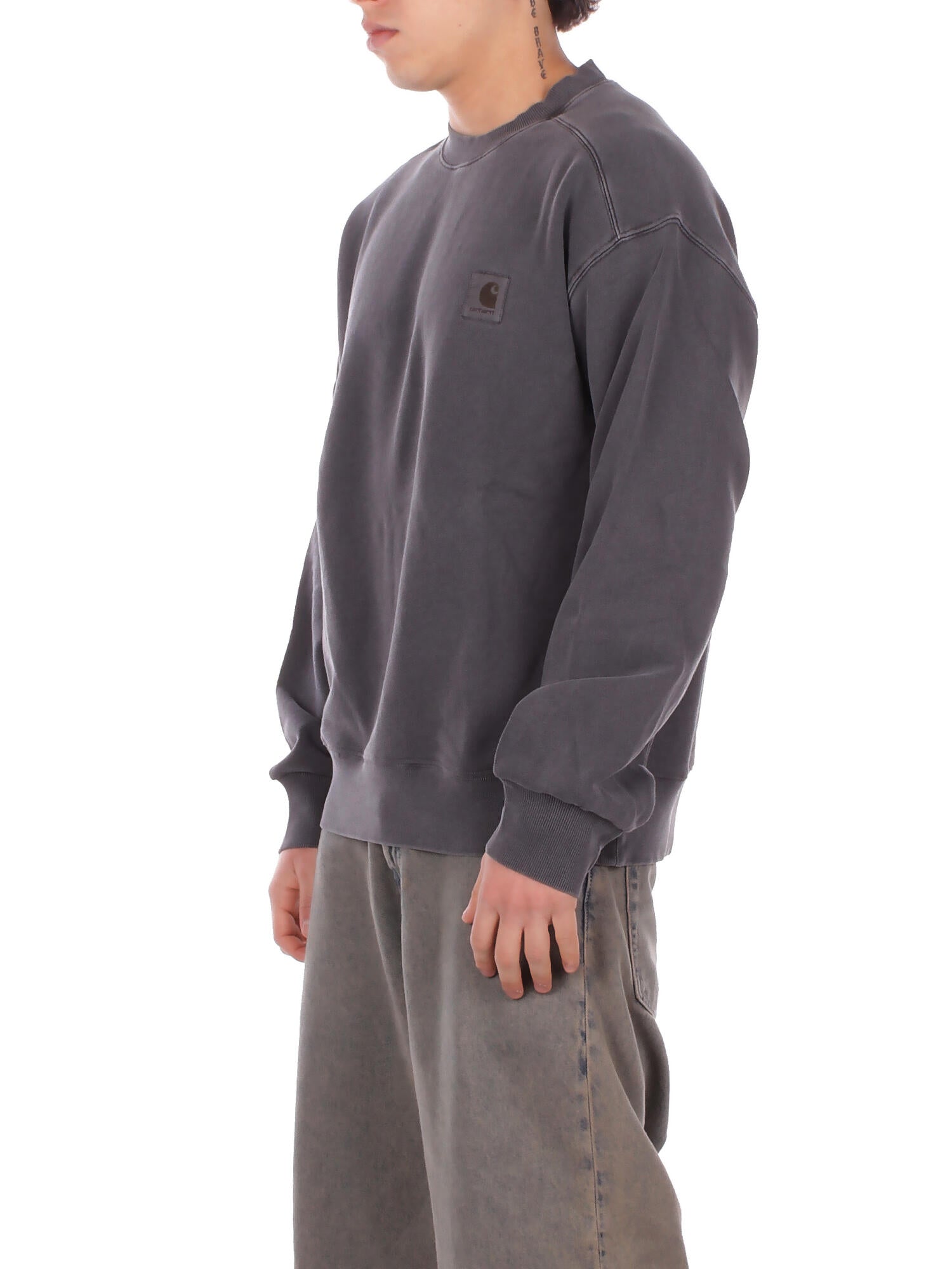 CARHARTT WIP Uomo Felpa I029957 89GD Nelson sweatshirt Black