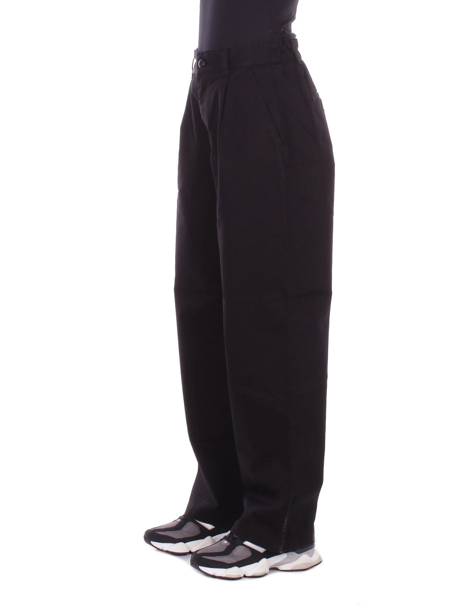 CARHARTT WIP Donna Pantalone I036523 8906 W' marv pant lenexa twill Black stone