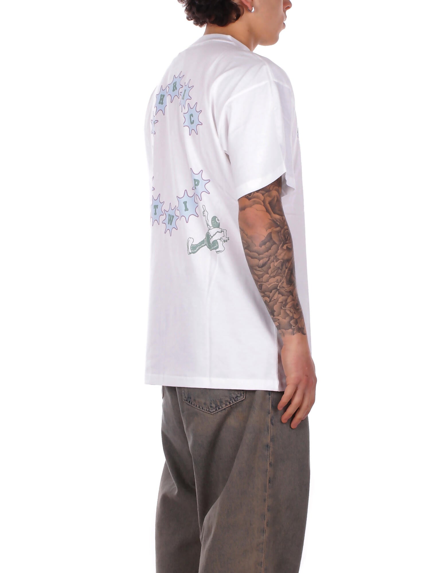 CARHARTT WIP Uomo T-shirt I036233 02XX S\s c trip t-shirt White