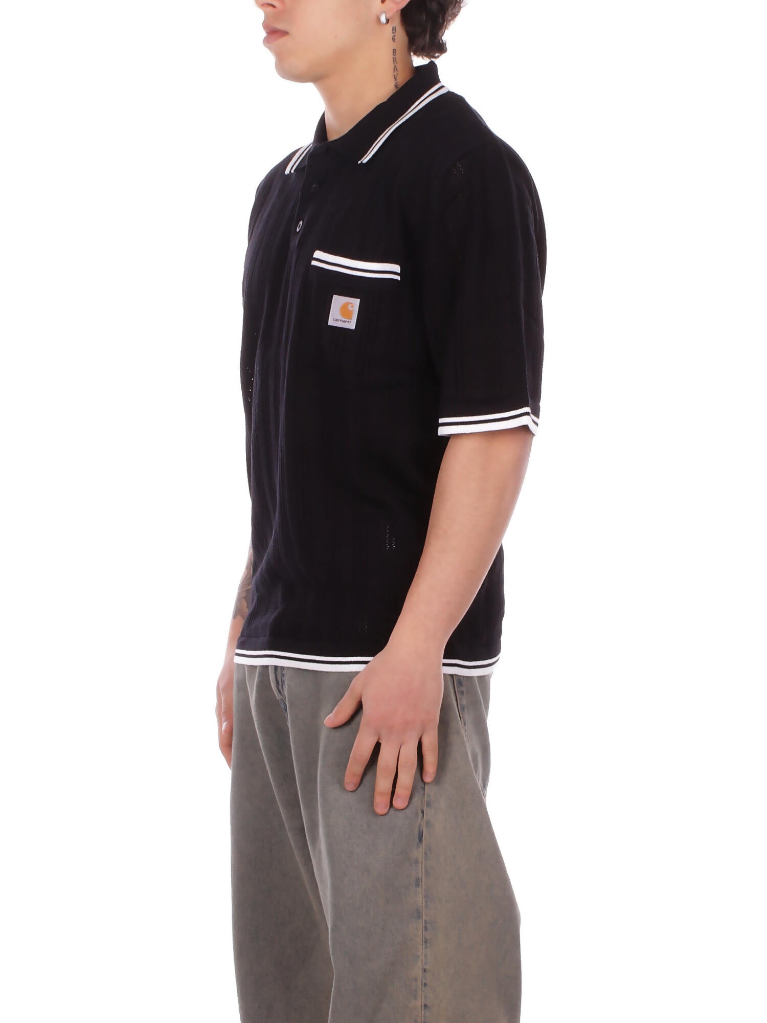 CARHARTT WIP Uomo Polo I036168 K02XX S\s ramsey polo Black