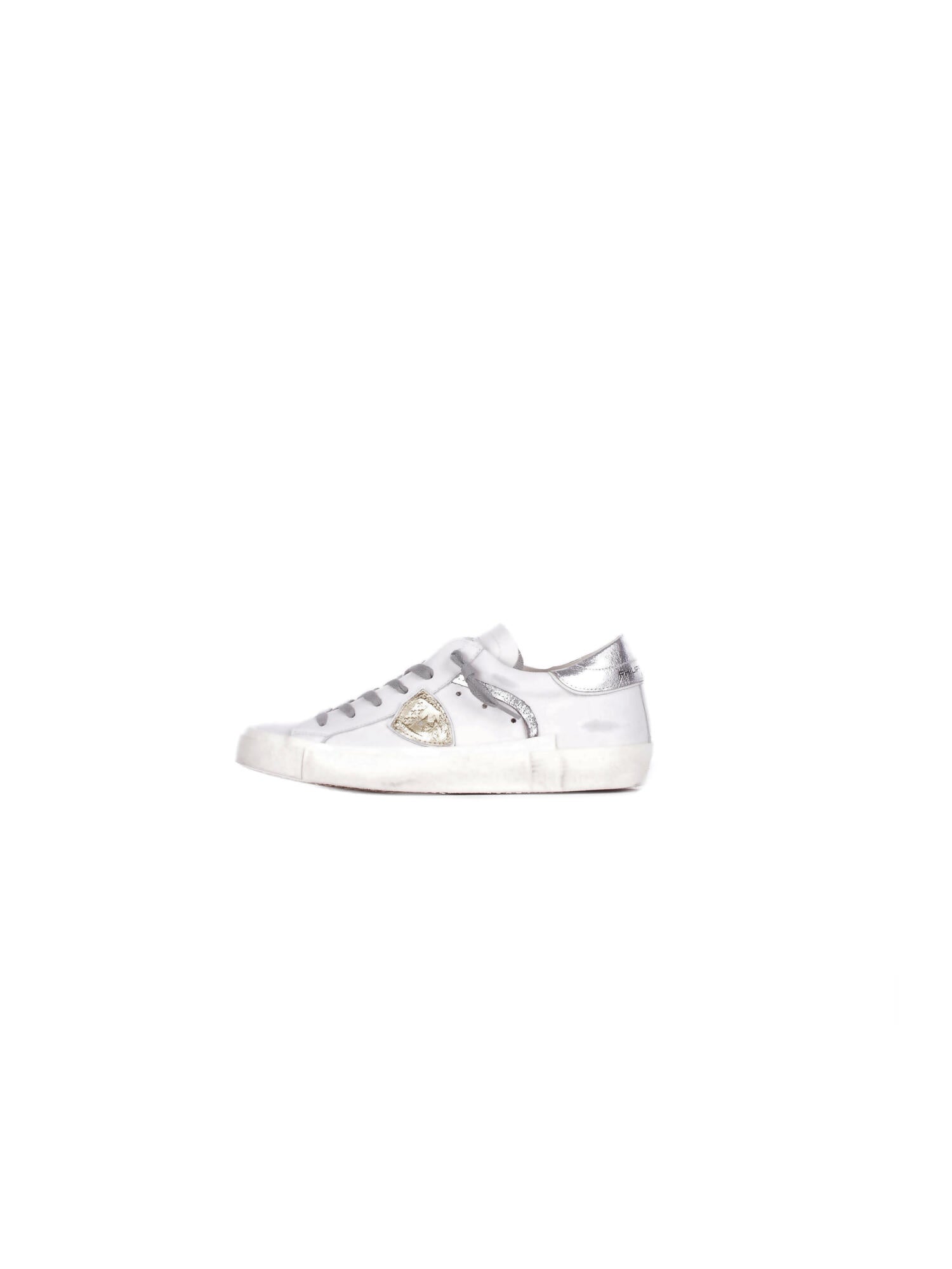 PHILIPPE MODEL PARIS Donna Sneakers PRLD VM04 Prsx low woman Bianco argento