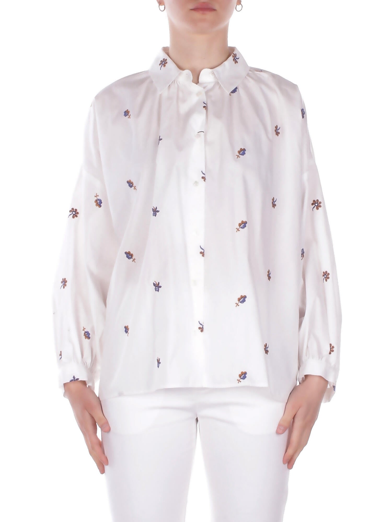 MAX MARA Donna Camicia 2615111042600 001 Wkd butterfly Bianco