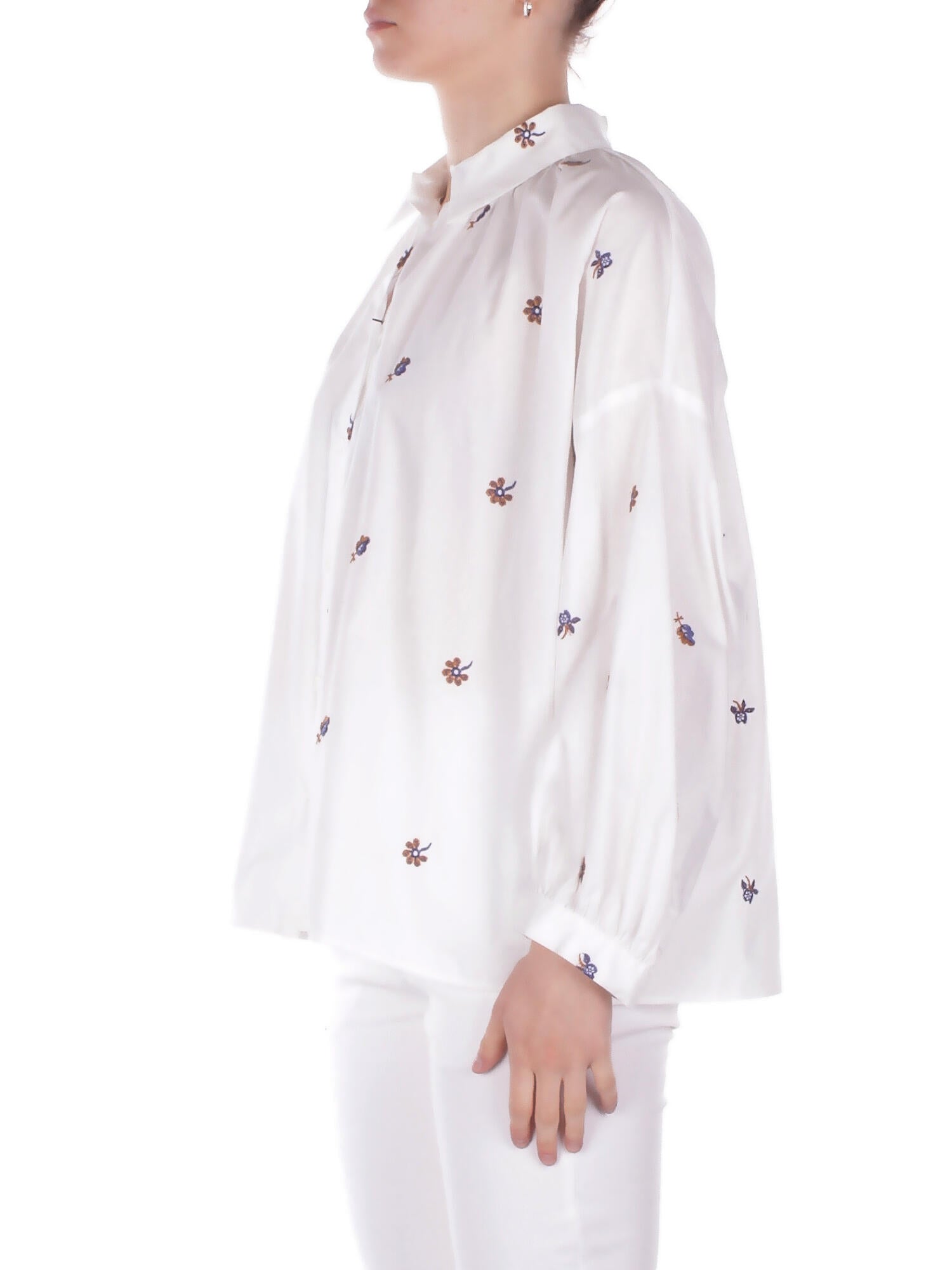 MAX MARA Donna Camicia 2615111042600 001 Wkd butterfly Bianco