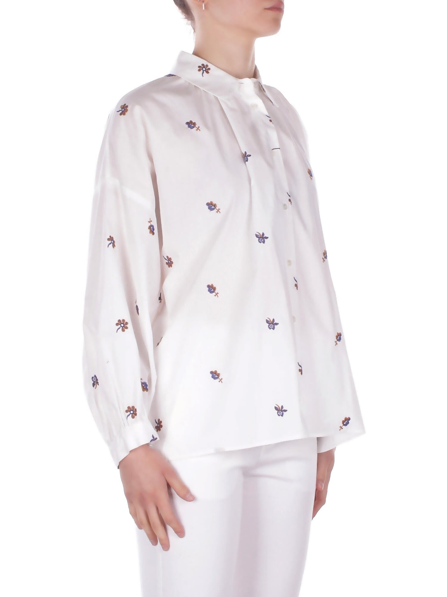 MAX MARA Donna Camicia 2615111042600 001 Wkd butterfly Bianco