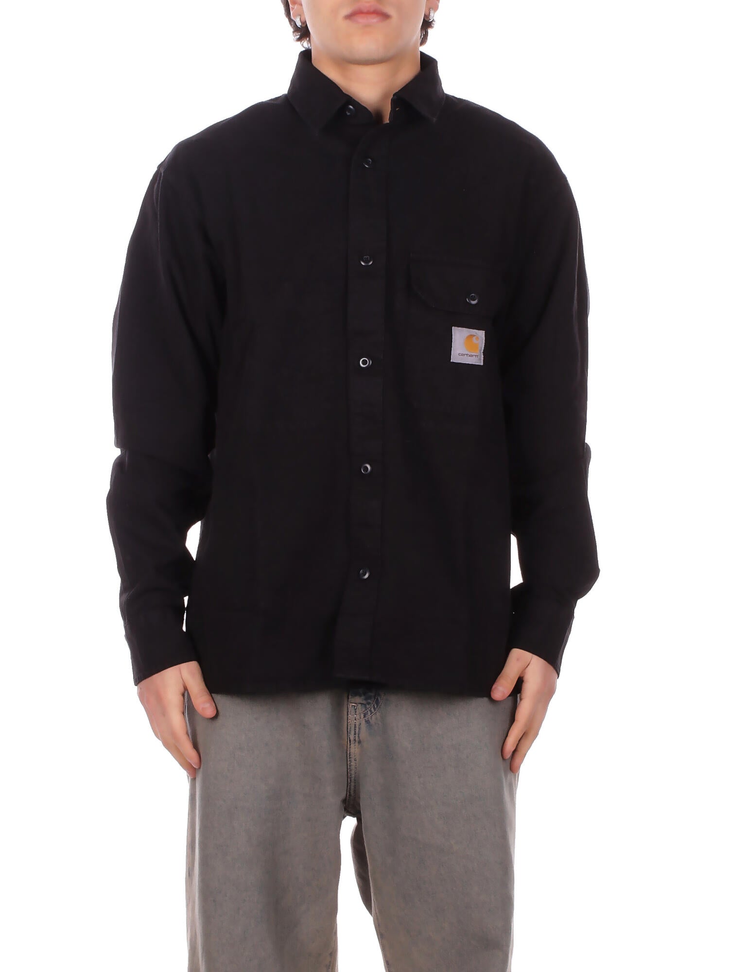 CARHARTT WIP Uomo Camicia I031447 89XX Reno shirt jac Black