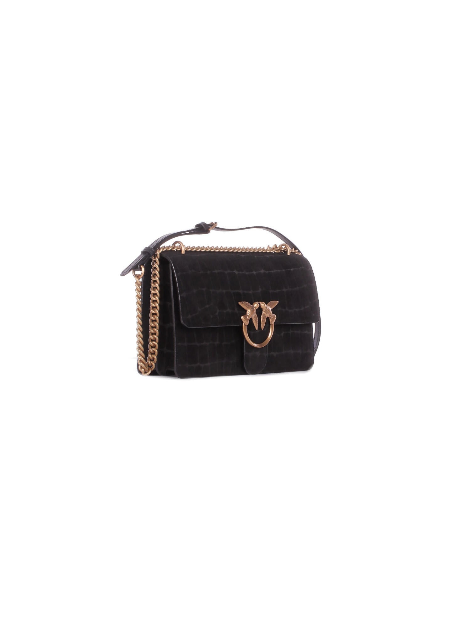 PINKO Donna Borsa 100074A2YW Z99Q Love one mini dc cocco Nero gold