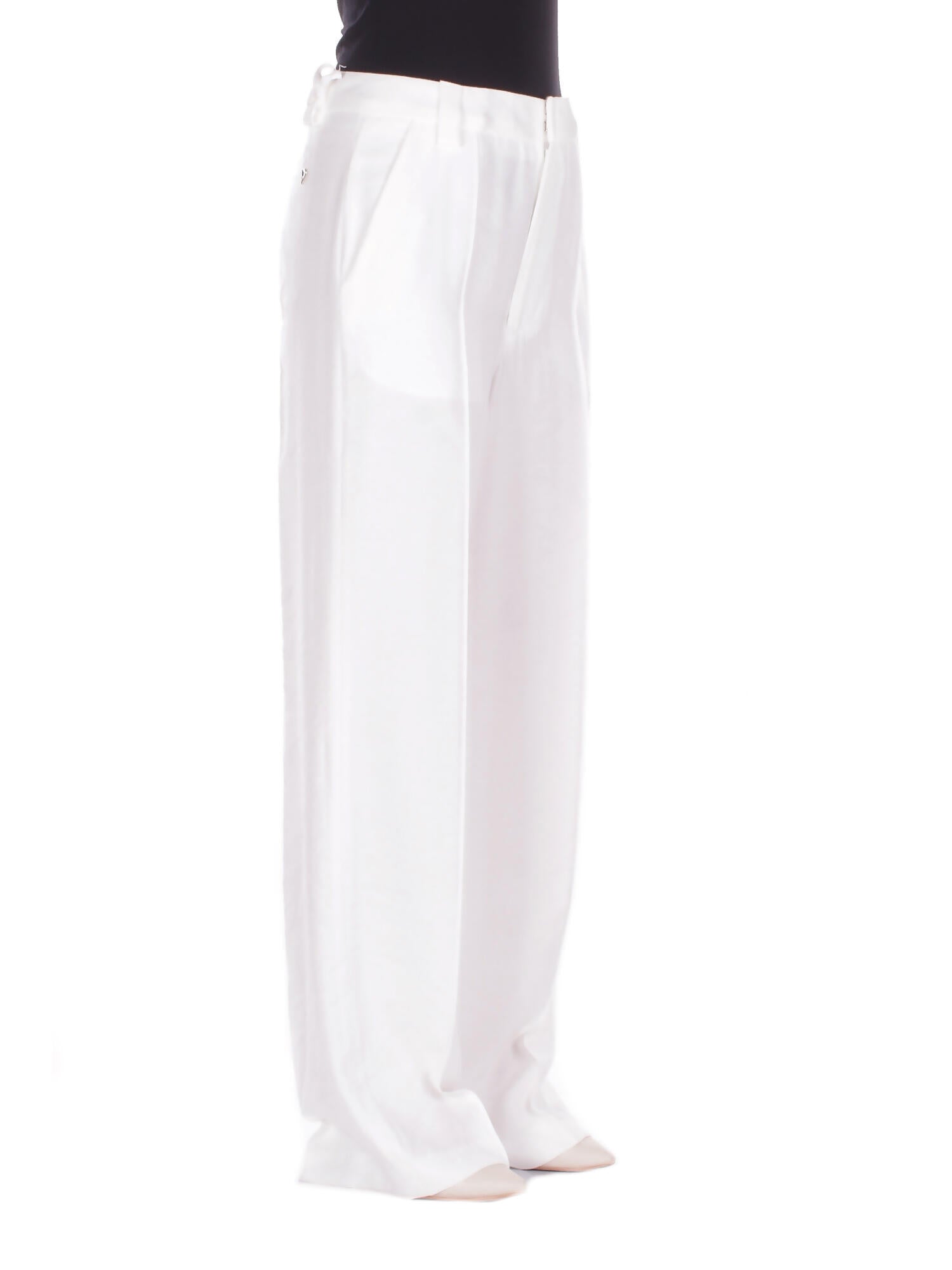 DONDUP Donna Pantalone DP883IF0049D 001 Pantalone wide leg chino abby Latte
