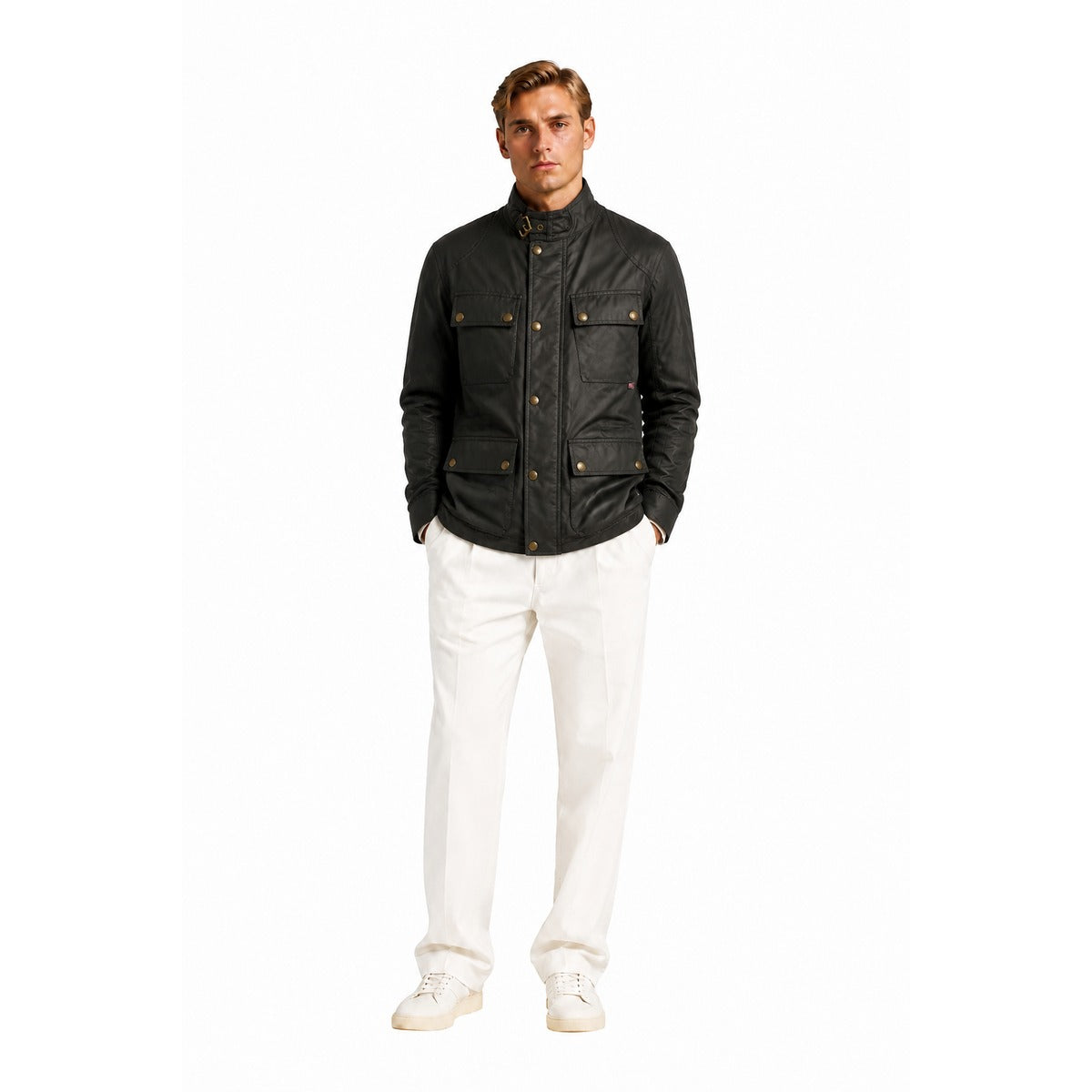 Giubbotto Uomo BELSTAFF Fieldmaster Dark Navy BL105300 DKNVY