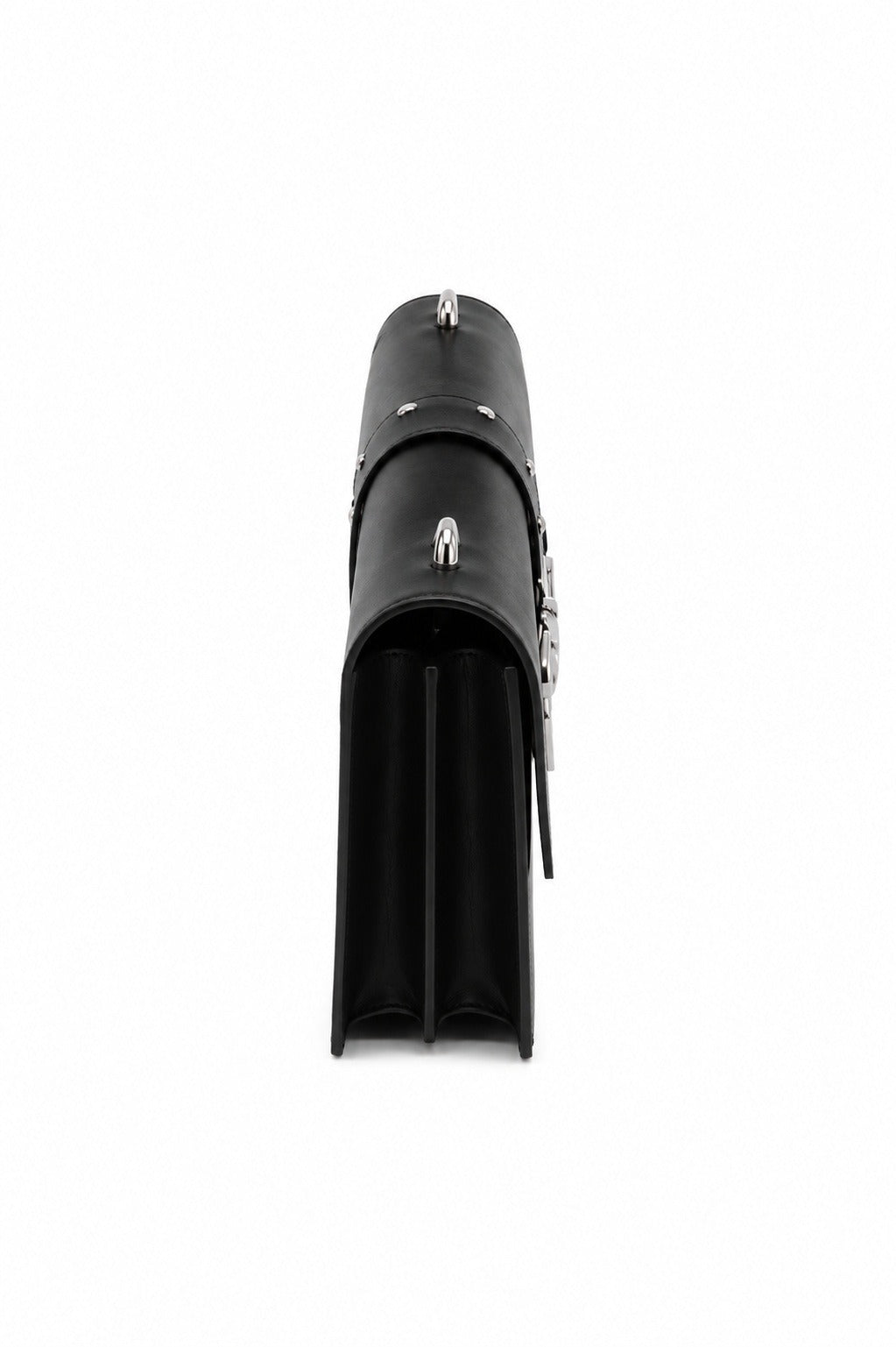 Borsa Donna PINKO Love One Classic in Pelle di Vitello Nero con Dettagli Argento