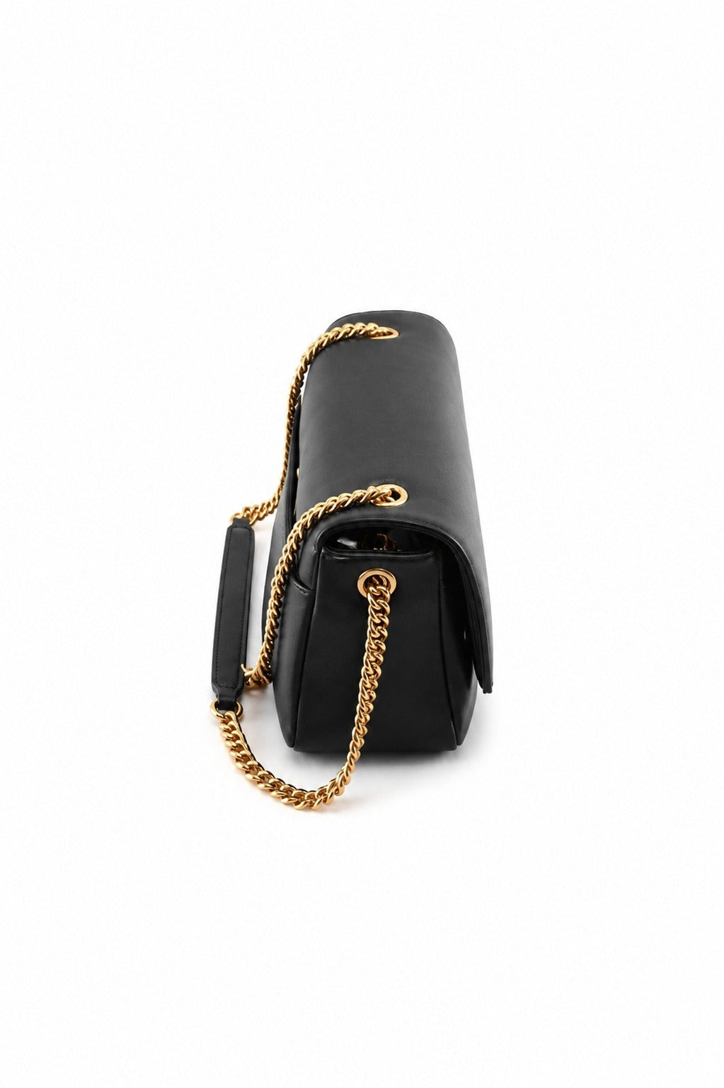 PINKO Borsa Click Soft Nero Gold con Catena - Elegante e Pratica