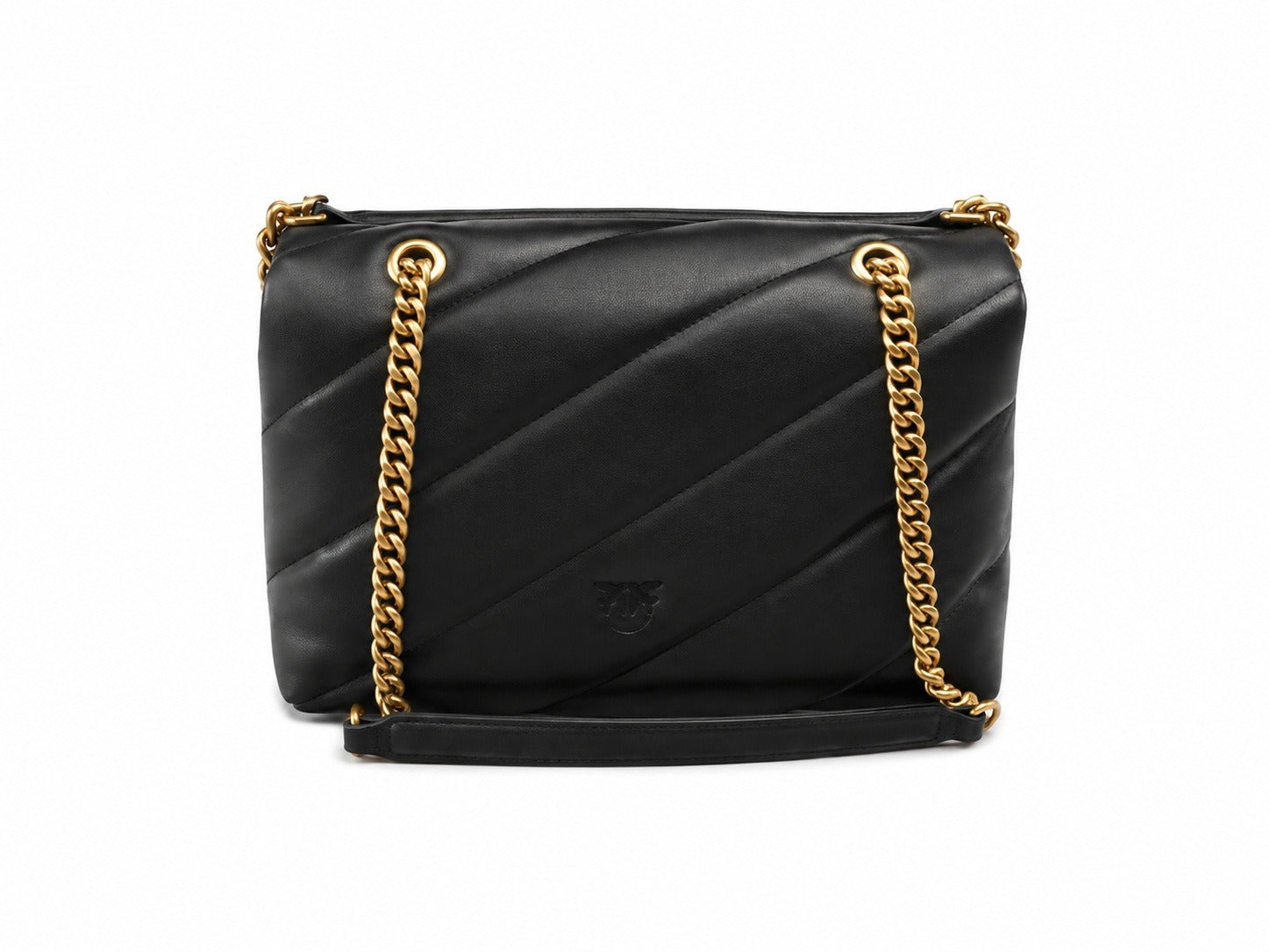 PINKO Donna Borsa Puff Classic New Bucle Nero Gold - Eleganza e Raffinatezza
