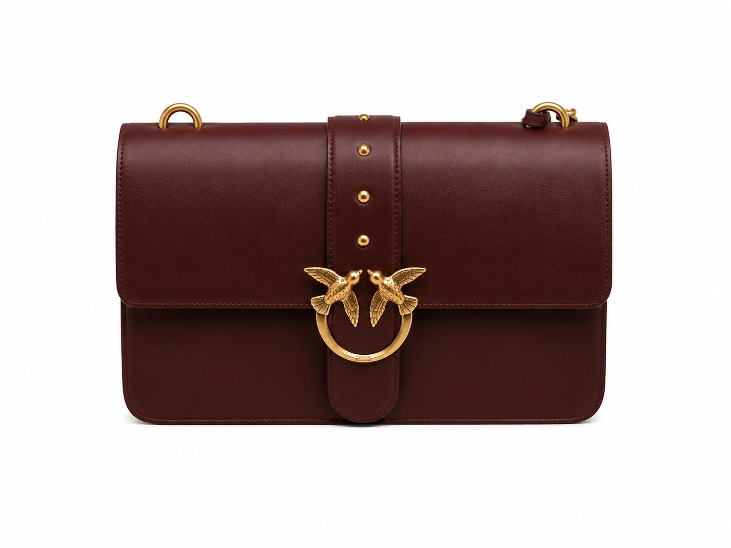 PINKO Borsa Love One Classic St. Small Borgogna