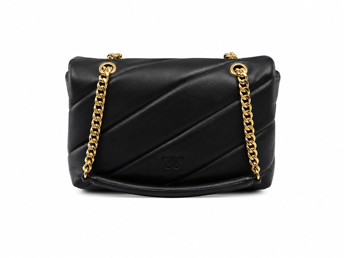 Borsa PINKO Donna Love Puff Classic Small in Nero e Oro